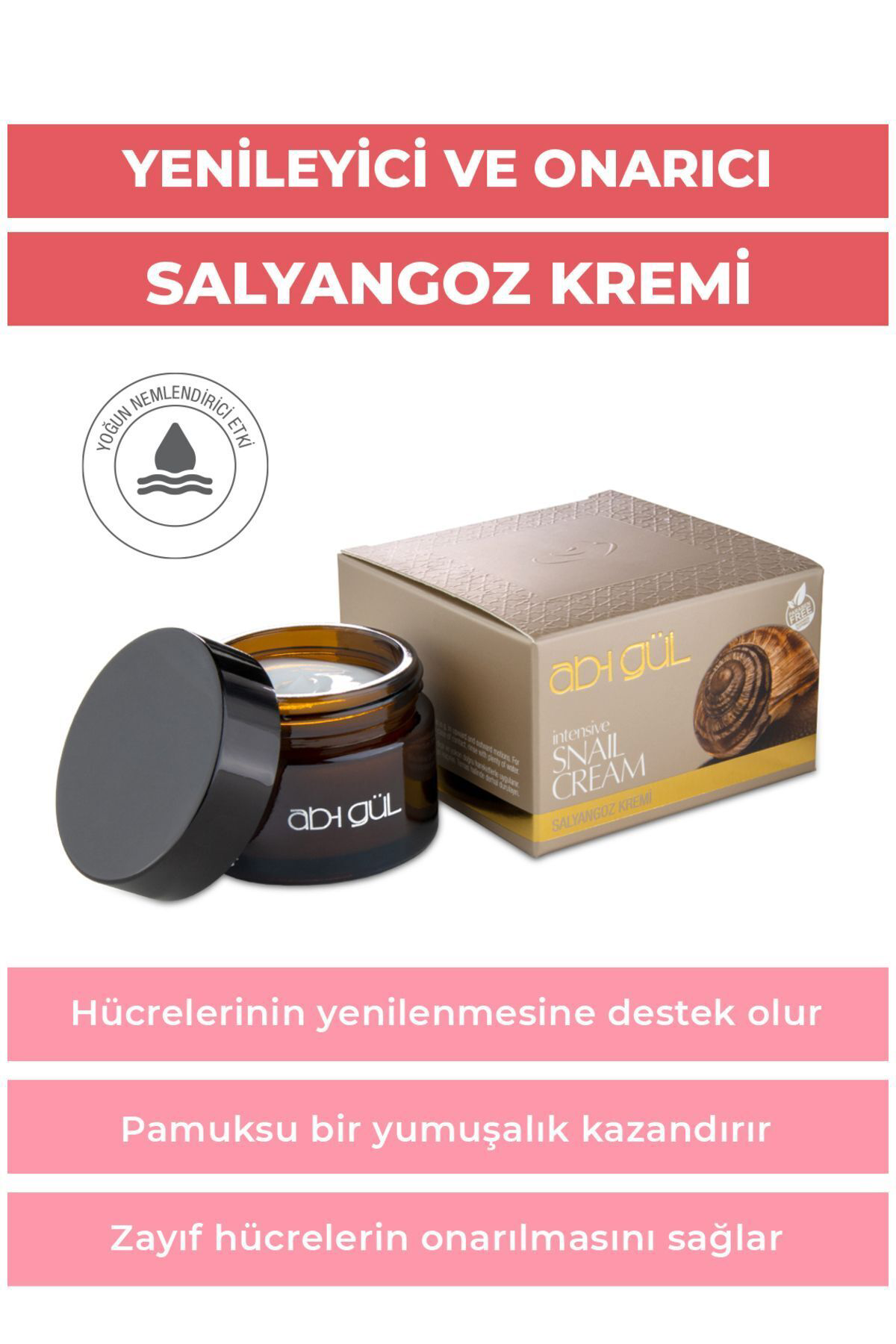 Salyangoz Salgısı Ekstraktı Kremi 45 ml - Intensive Snail Cream