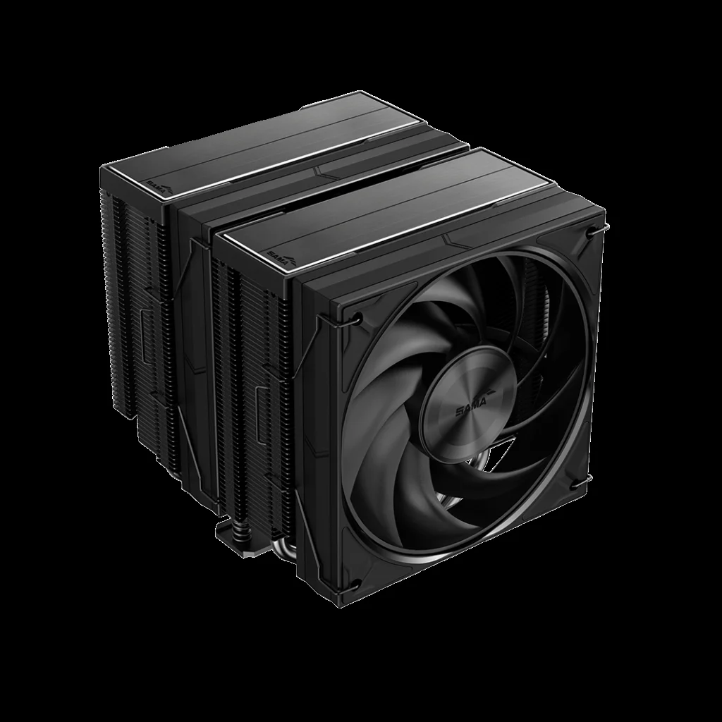 Sama A60B 2x120mm Hava Soğutma Fanı - AMD & Intel Uyumlu 6 Borulu Siyah CPU Soğutucu (A60BTDP265WCPU)