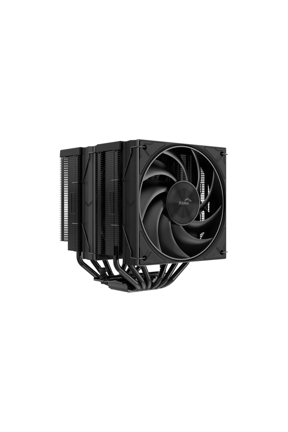 SAMA A60B, Black, 2x120mm MONO Fan, Kule Tipi Hava Soğutma, 6 adet Gelişmiş Siyah Kaplamalı Bakır Is SAMA A60B, Black, 2x120mm MONO Fan, Kule Tipi Hava Soğutma, 6 adet Gelişmiş Siyah Kaplamalı Bakır Is