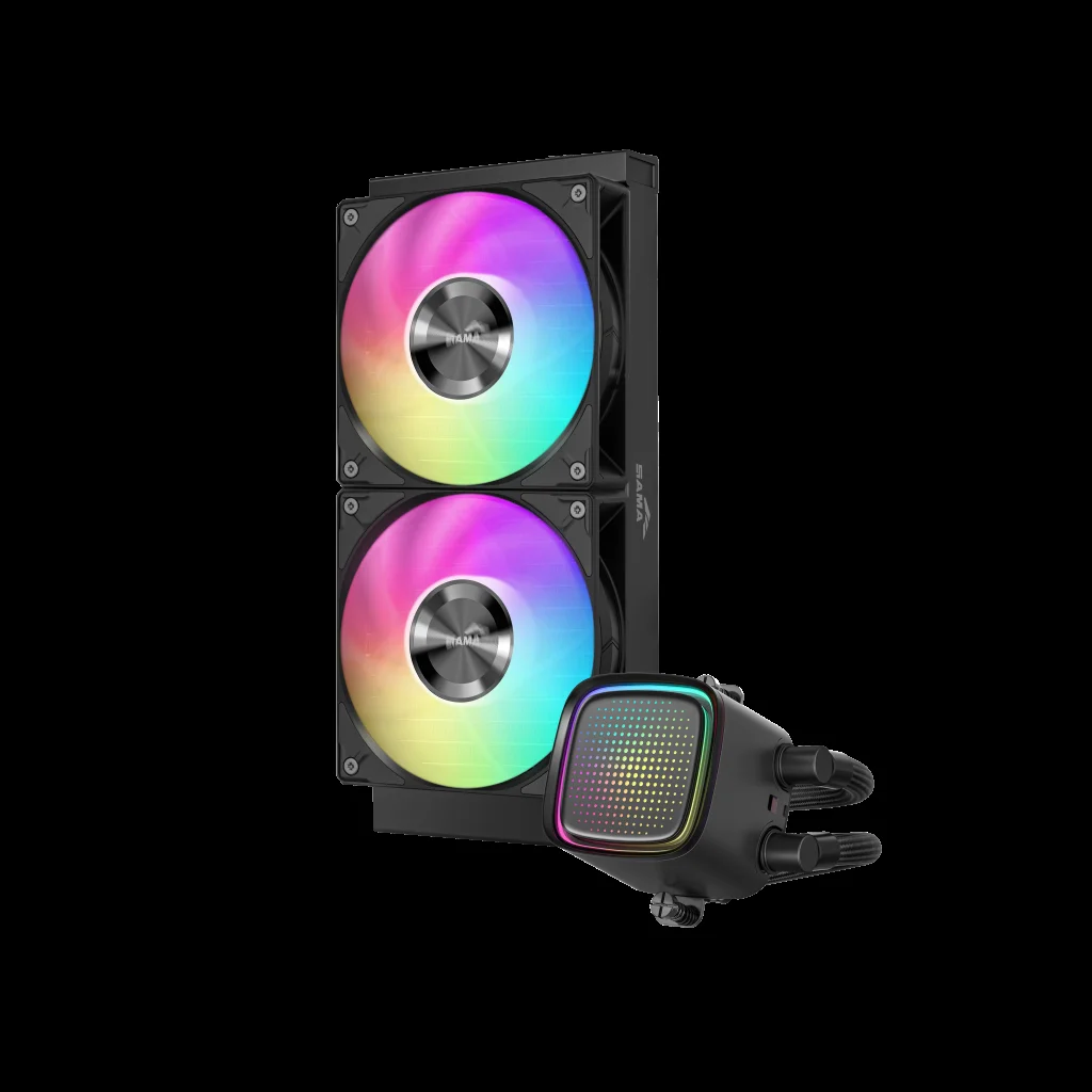SAMA L50-240BK 240mm ARGB CPU Sıvı Soğutma - Intel AMD Uyumlu - Yüksek Hava Akışı