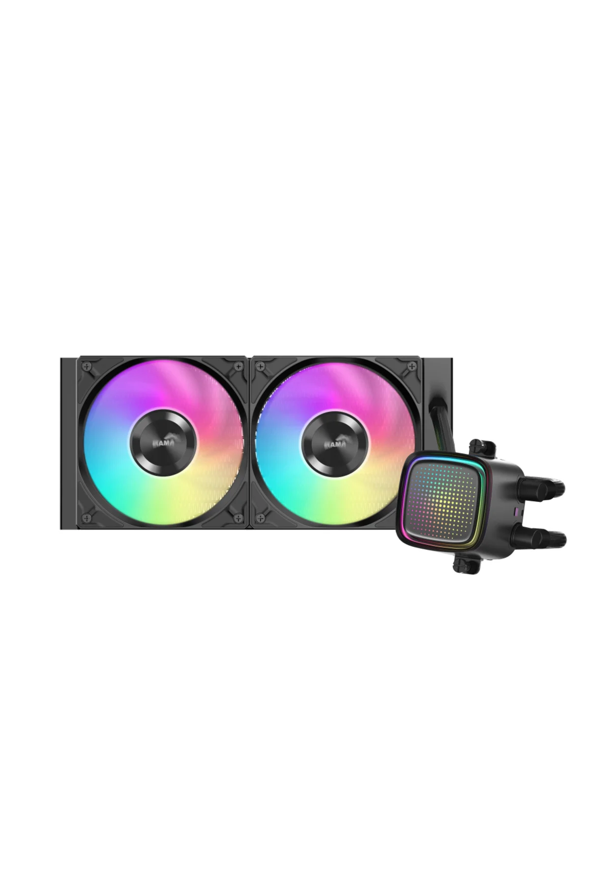 SAMA L50-240BK, Black, 240mm, 2x120mm ARGB Fan, CPU Sıvı Soğutma SAMA L50-240BK, Black, 240mm, 2x120mm ARGB Fan, CPU Sıvı Soğutma