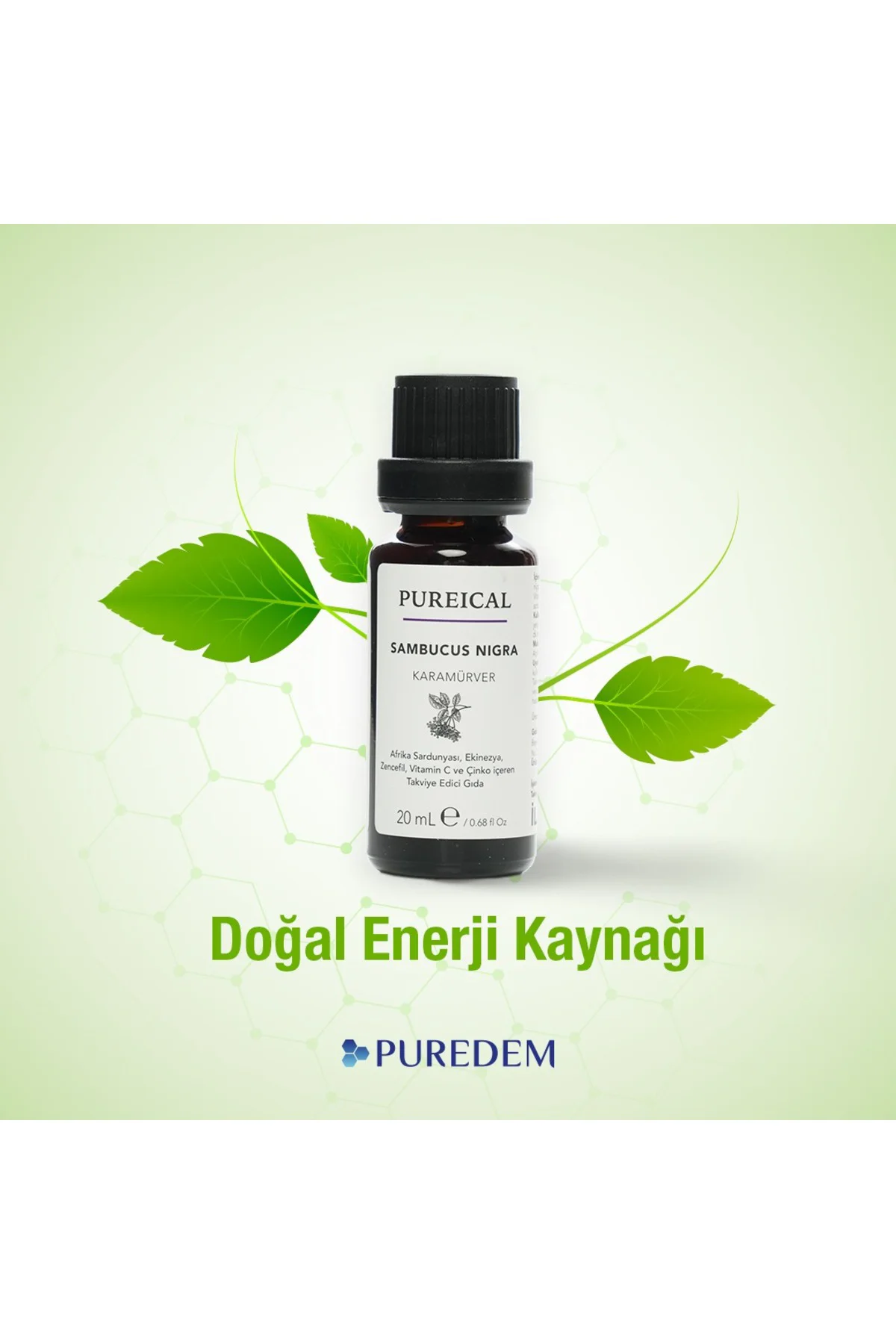 Sambucus Nigra Karamürver Pelargonium Ekinezya Zencefil C Vitamin