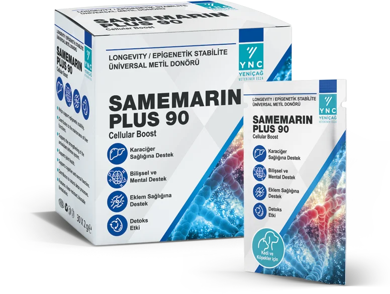 Samemarin Plus 90 Kedi ve Köpekler İçin Karaciğer ve Detoks Destek Saşe