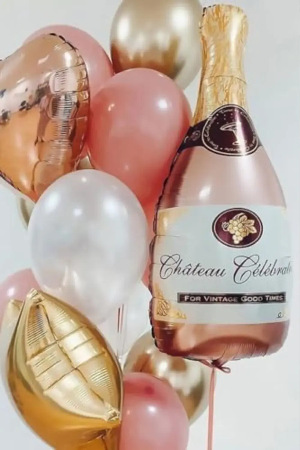 Şampanya Şişesi Pembe Folyo Balon 395519