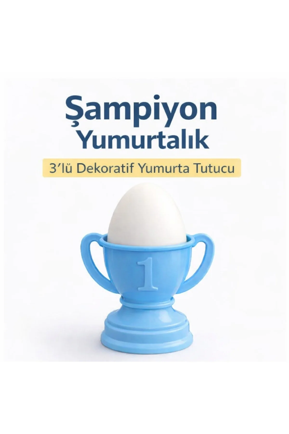Şampiyon Yumurtalık Dekoratif Haşlanmış Yumurta Tutucu Kahvaltılı Şampiyon Yumurtalık Dekoratif Haşlanmış Yumurta Tutucu Kahvaltılı