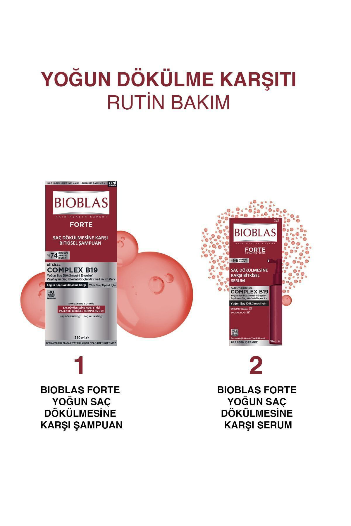 Şampuan Forte Saç Dökülmesine Karşı Bitkisel 360 Ml