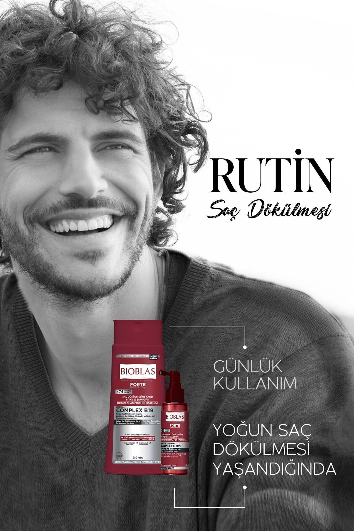 Şampuan Forte Saç Dökülmesine Karşı Bitkisel 360 Ml