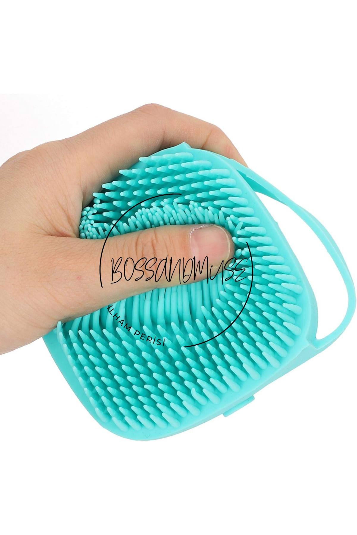 Şampuan Hazneli Banyo Duş Lifi Süngeri Silikon Kir Çıkartıcı Fırç