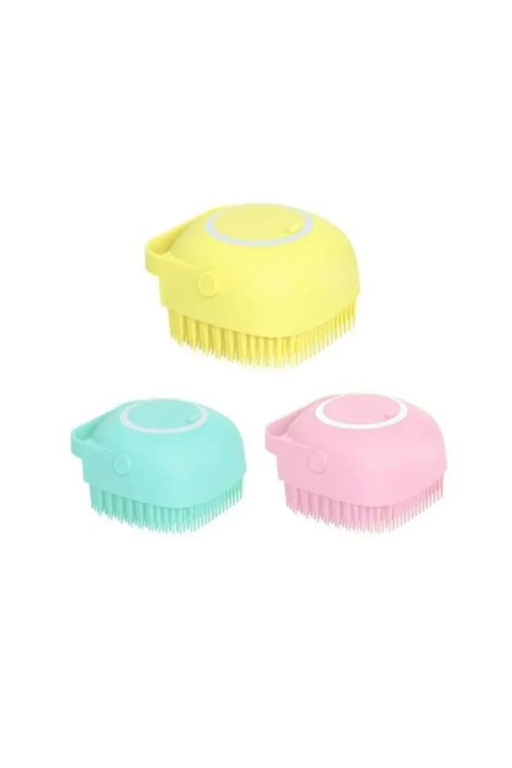 Şampuan Hazneli Kedi Köpek Yıkama Fırçası