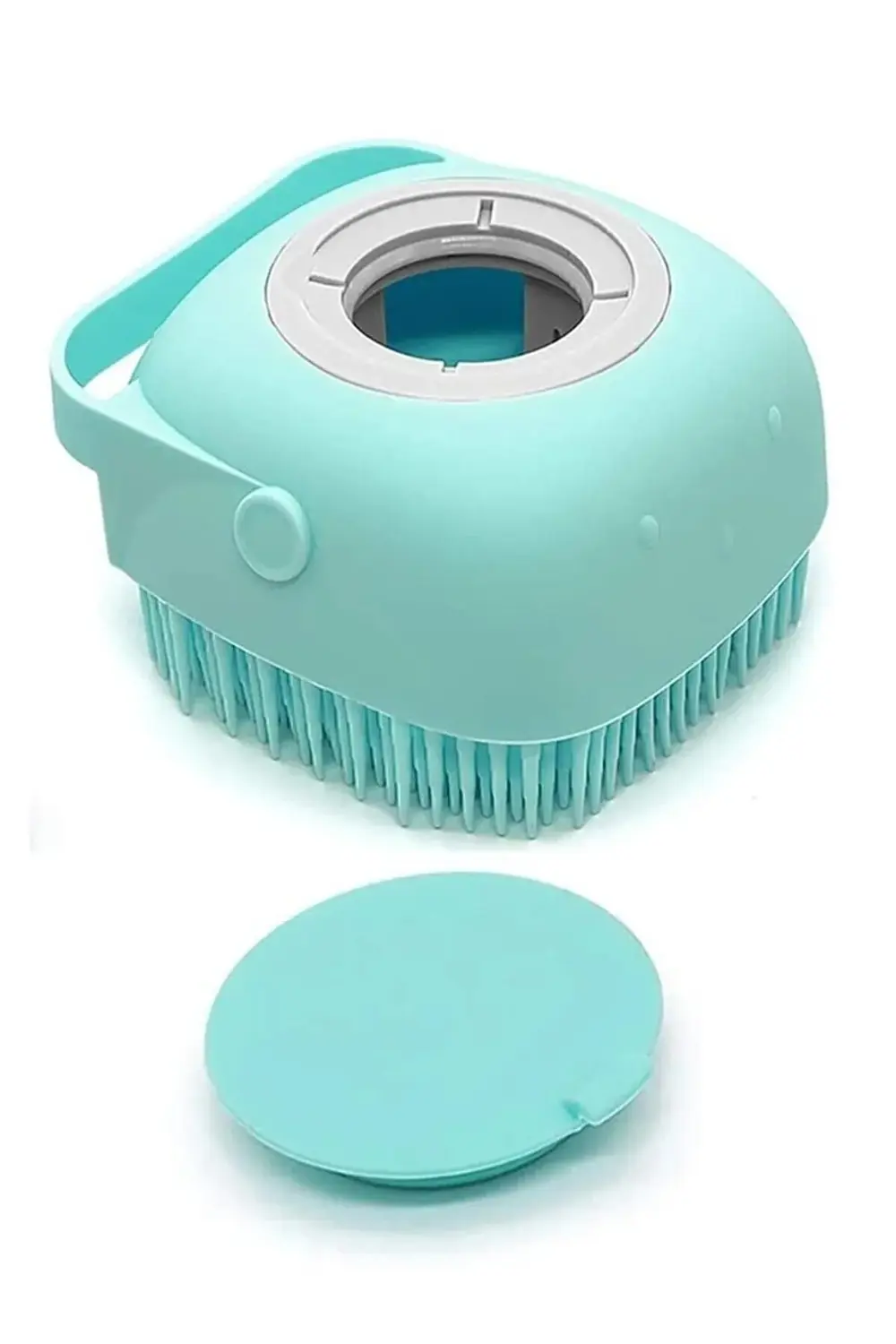 Şampuan Hazneli Kedi Ve Köpek Evcil Hayvan Yıkama Fırçası Silikon