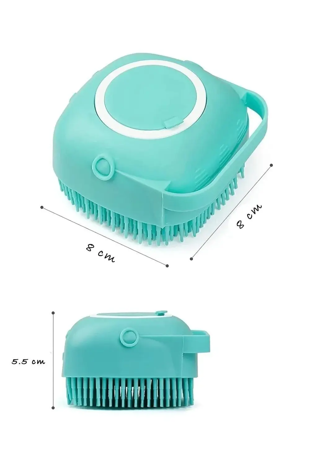 Şampuan Hazneli Kedi Ve Köpek Evcil Hayvan Yıkama Fırçası Silikon