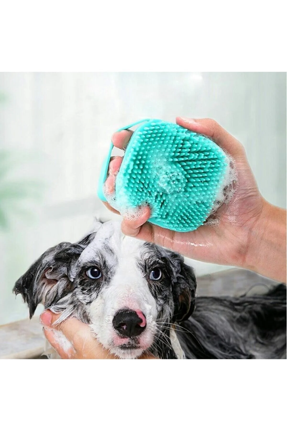 Şampuan Hazneli Kedi Köpek Yıkama Kesesi