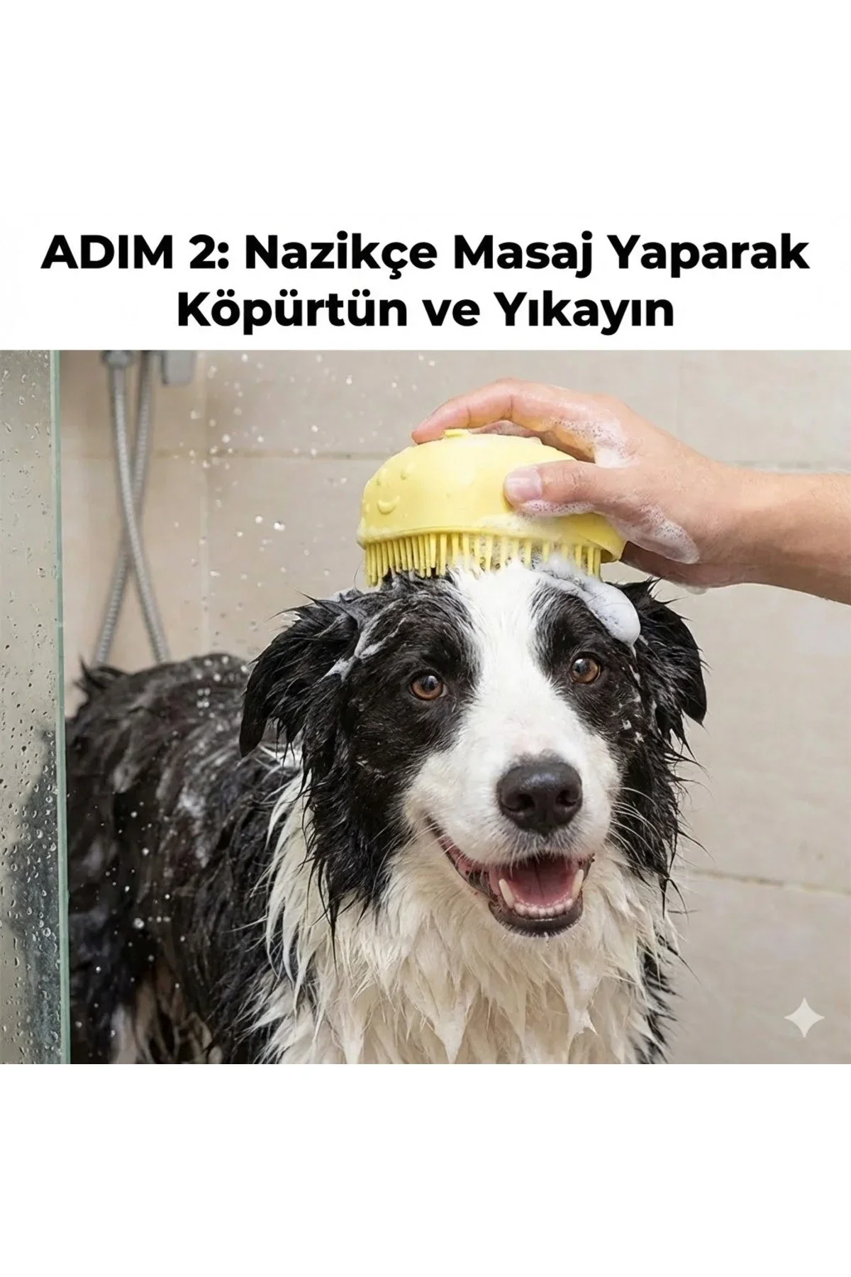 Şampuan Hazneli Kedi Köpek Yıkama Fırçası - Silikon Masaj Tarağı ve Evcil Hayvan Banyo Aparatı Şampuan Hazneli Kedi Köpek Yıkama Fırçası - Silikon Masaj Tarağı ve Evcil Hayvan Banyo Aparatı