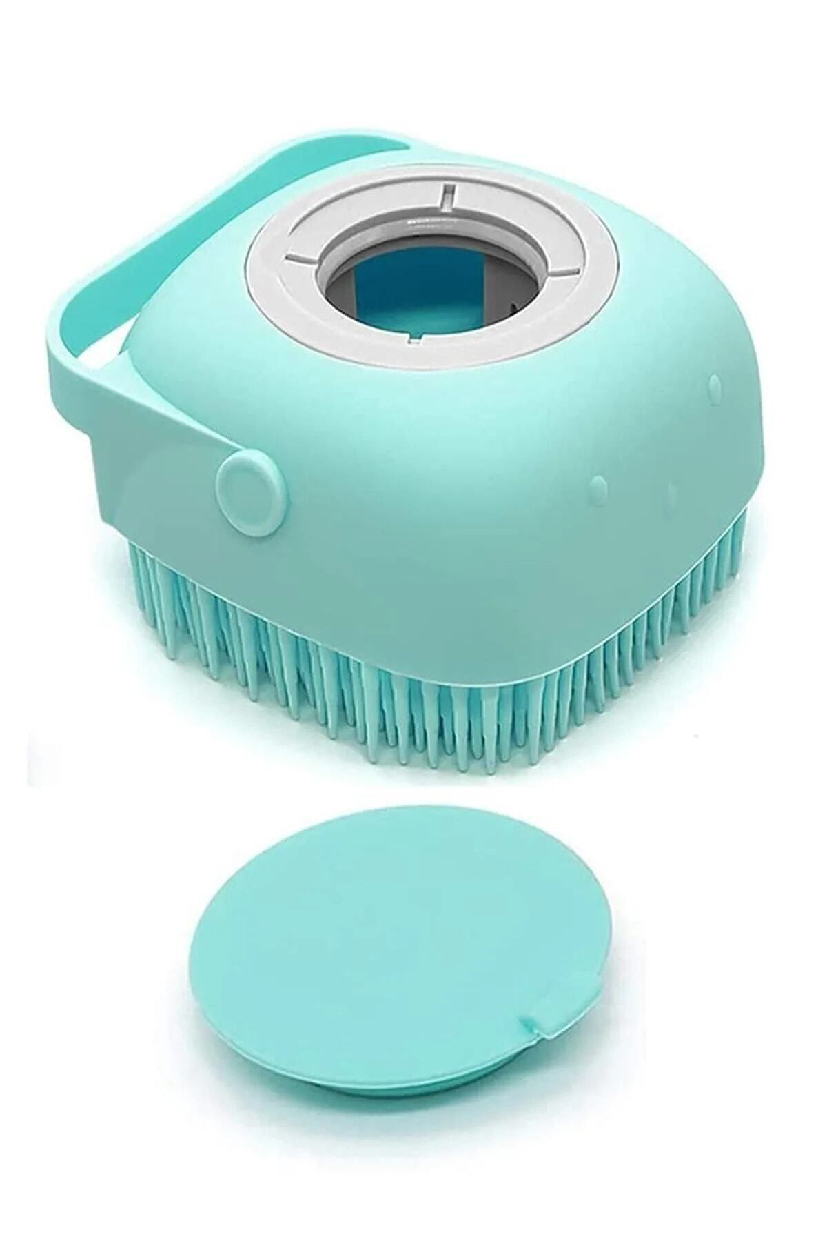 Şampuan Hazneli Kedi Ve Köpek Evcil Hayvan Yıkama Fırçası Silikon