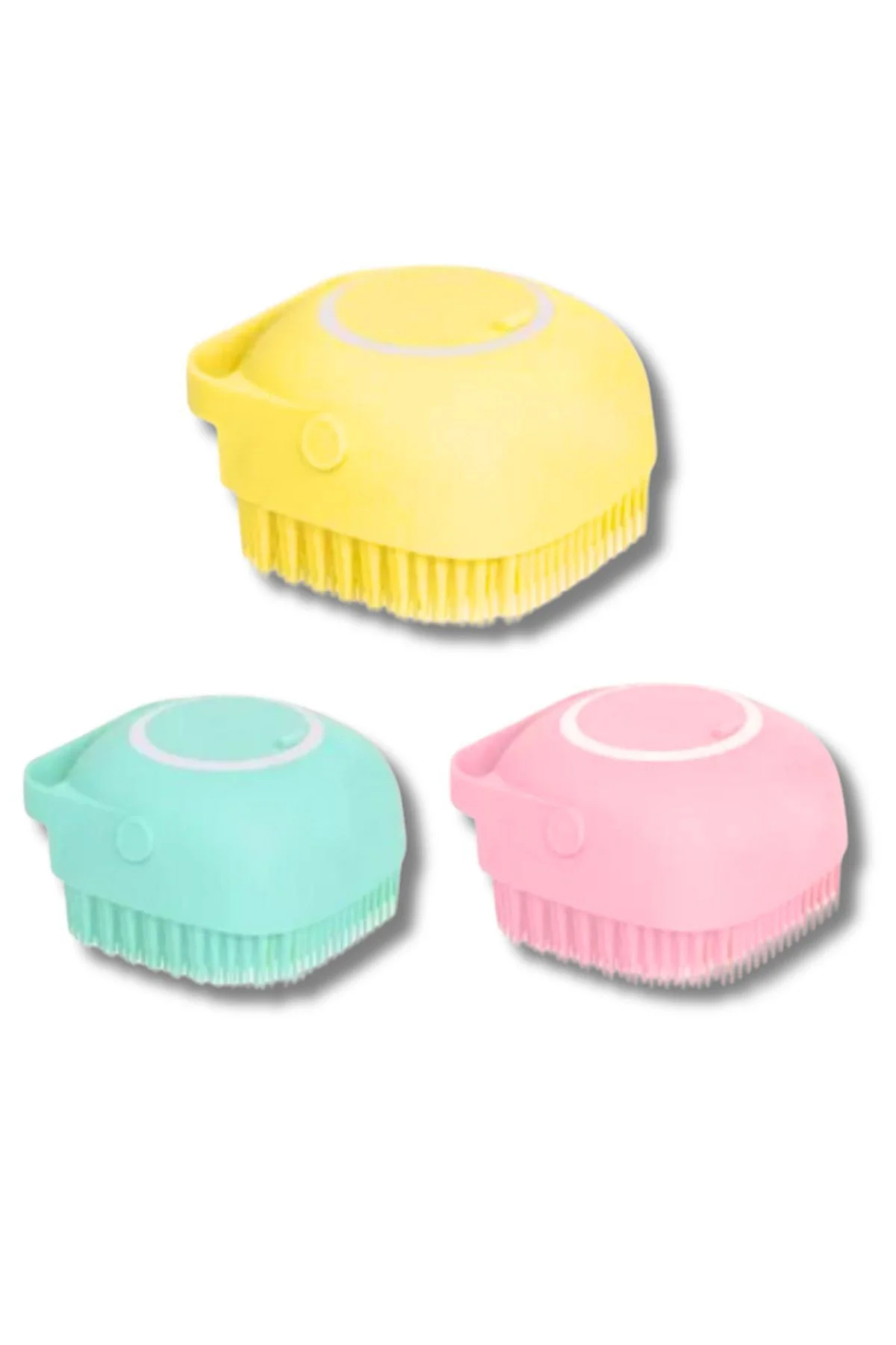 Şampuan Hazneli Kedi Köpek Yıkama Banyo Fırçası - Pratik Ve Kolay