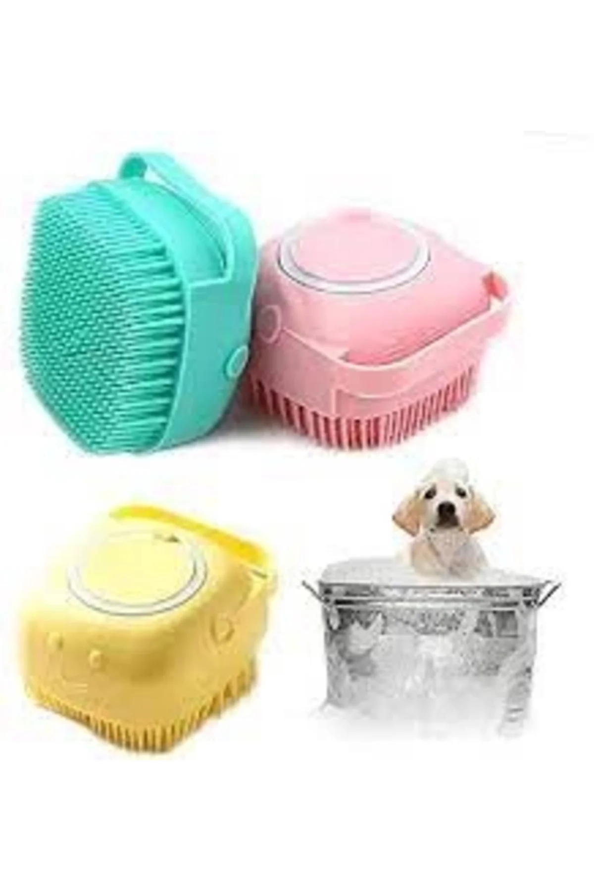 Şampuan Hazneli Kedi Köpek Yıkama Kesesi