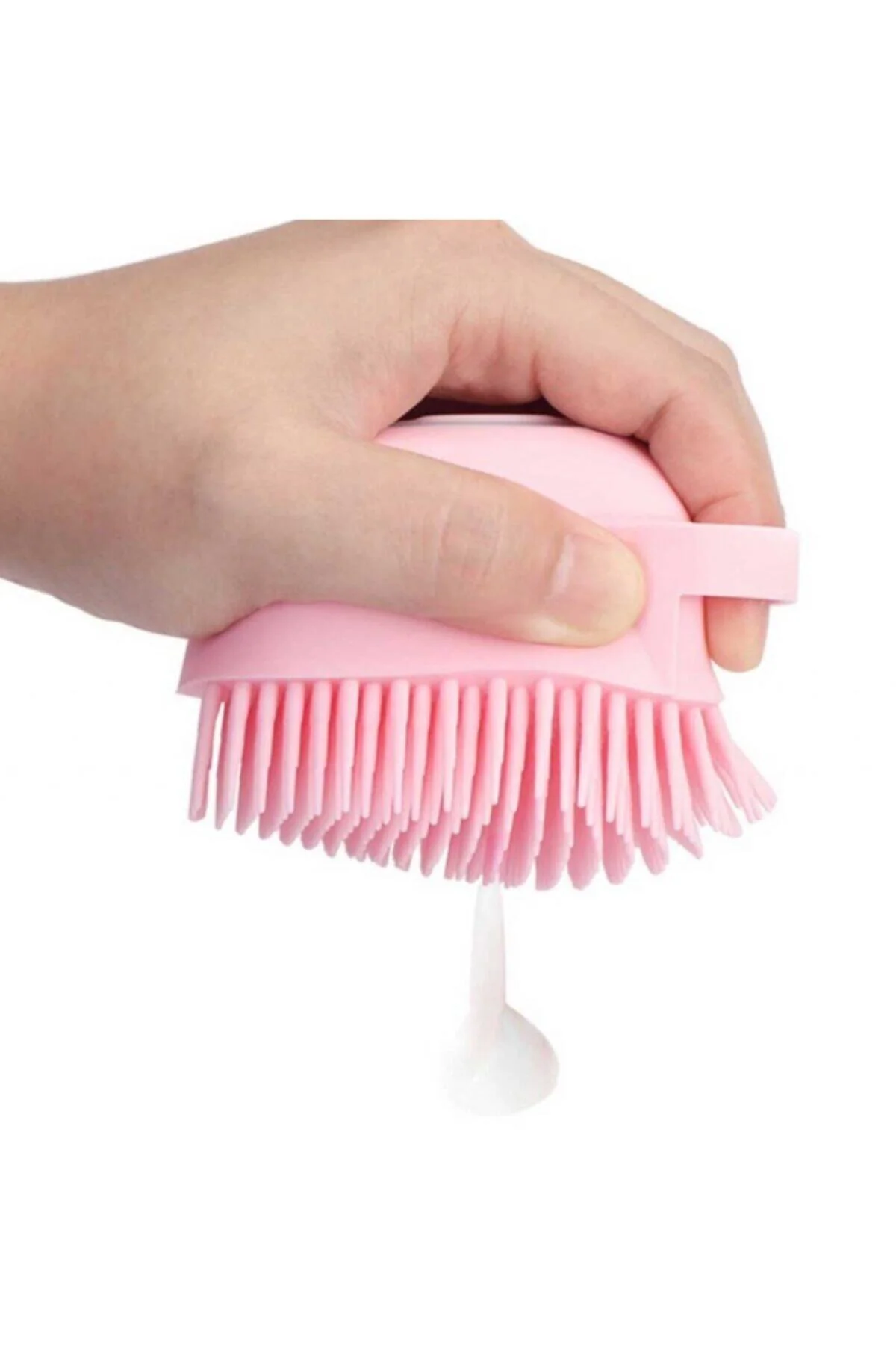 Şampuan Hazneli Silikon Peeling Duş Fırçası Masaj