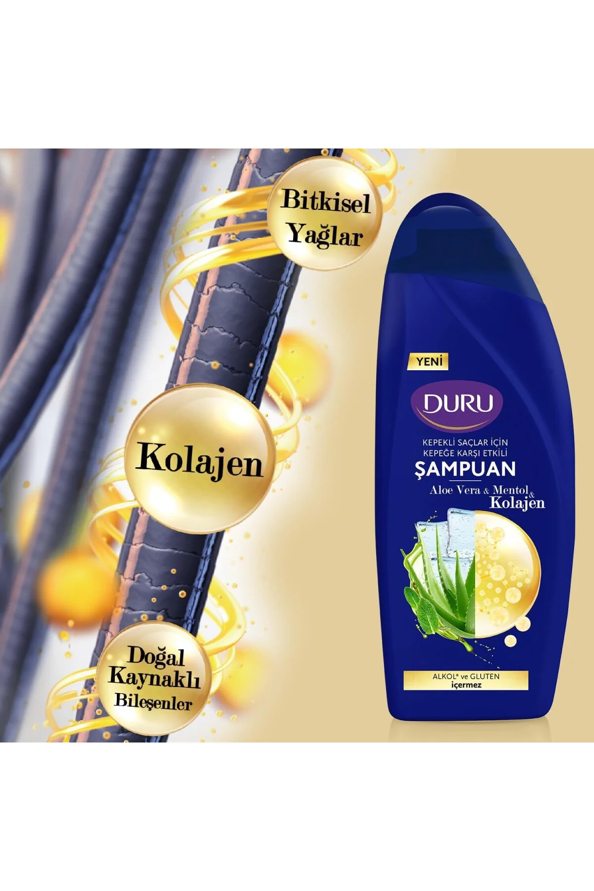 Şampuan Kolajen&Aloe&Mentol, 500 Mililitre