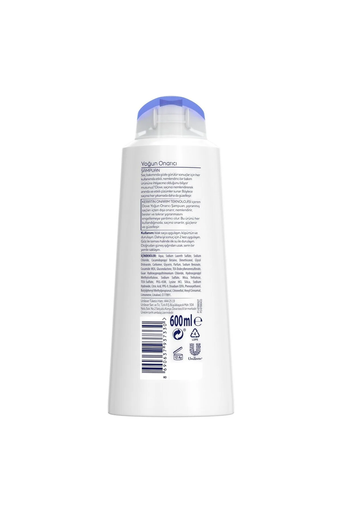 Şampuan Yıpranmış Saçlar İçin Yoğun Onarıcı 600 ml