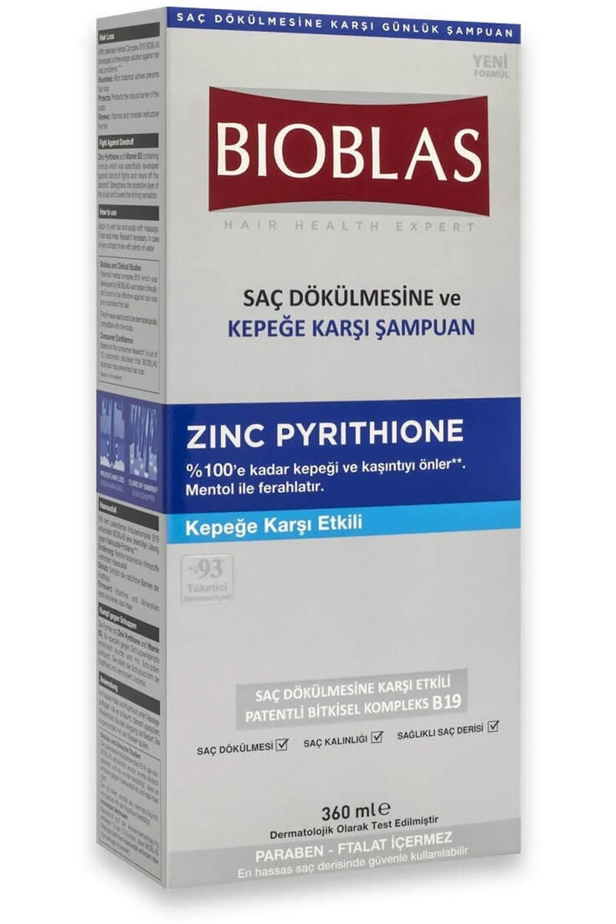 Şampuan Zinc Pyrithione (kepekli Saçlar) 360 Ml Kategori: Şampuan