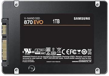 Samsung 1TB MZ-77E1T0BW 870 Evo Sata 3.0 560-530mb-s 2.5" MZ-77E1