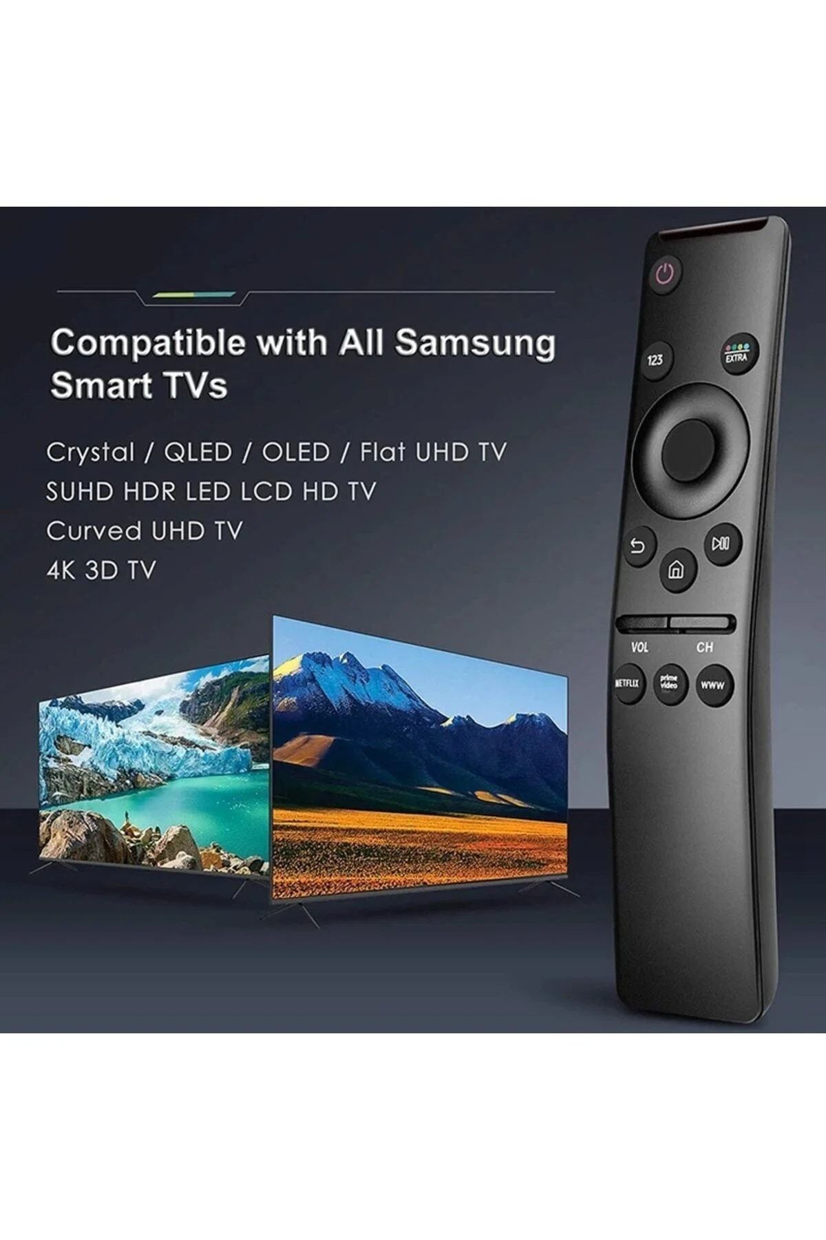 Samsung 55au7200 Smart 4k Uyumlu Led Tv Kumandası