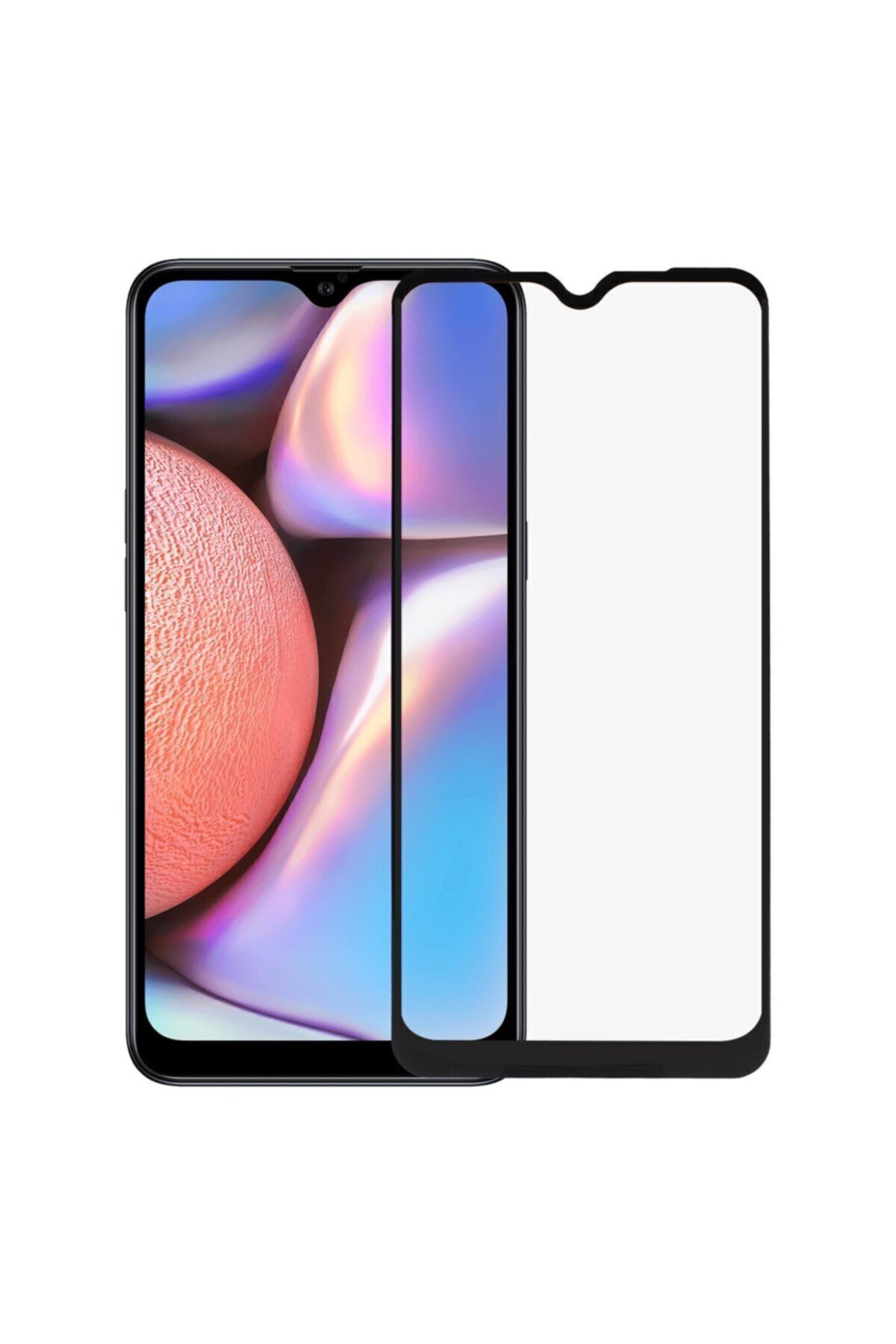 Samsung A10s Uyumlu Siyah Seramik Nano Ekran Koruyucu Tam Kaplaya
