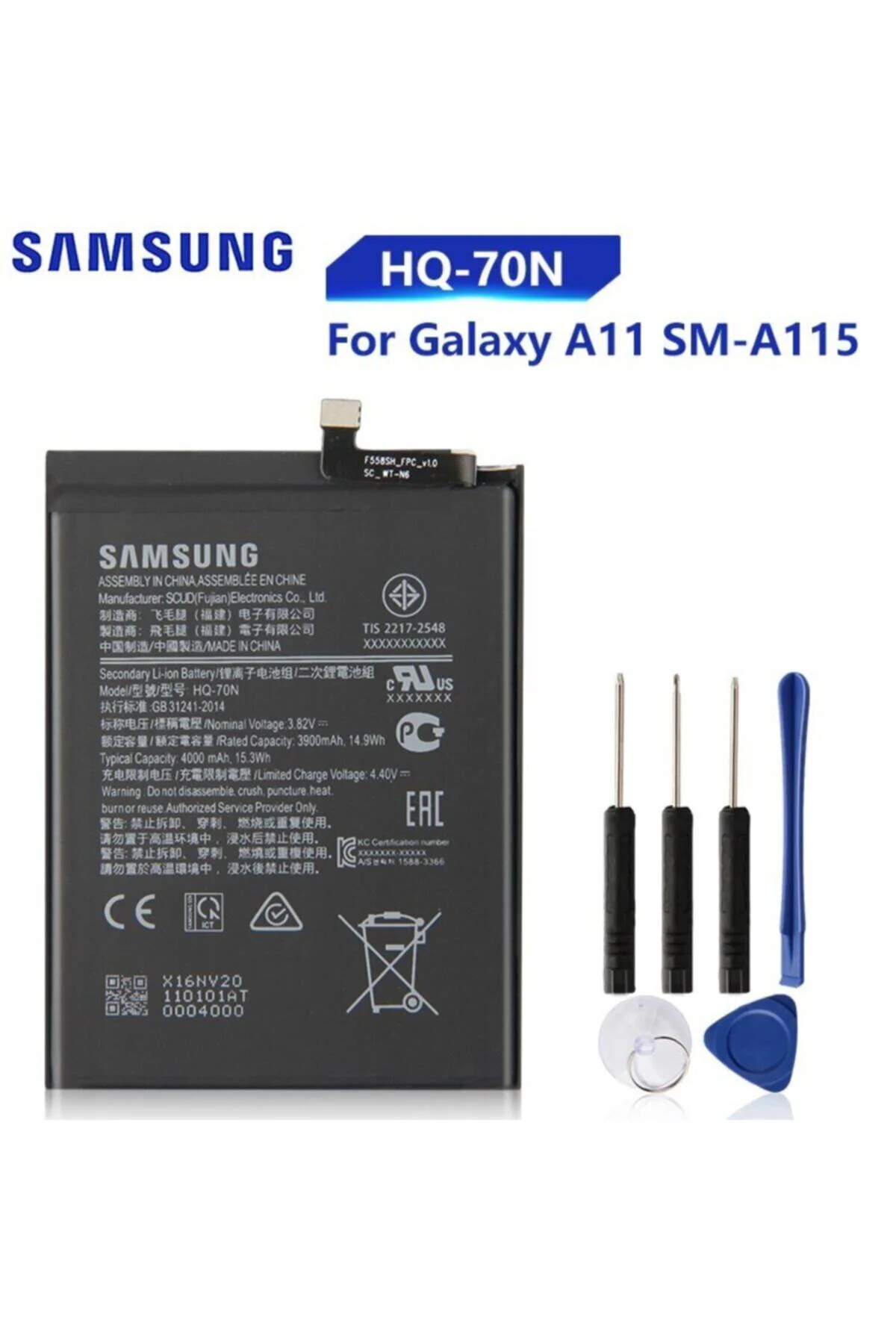 Samsung A11 Sm-a115 Batarya Pil Hq-70n Ve Tamir Seti