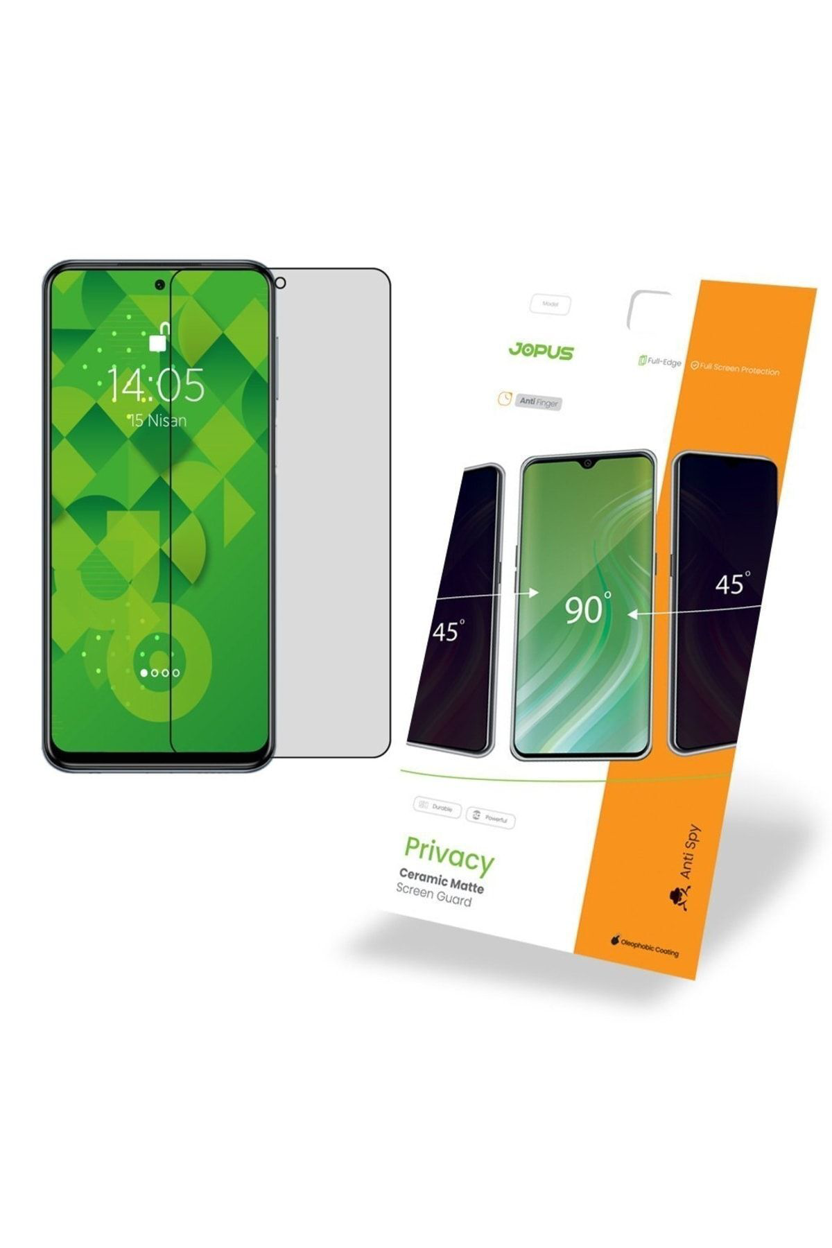 Samsung A12 Ekran Koruyucu Cek-132 Privacy Ceramic Matte Siyah
