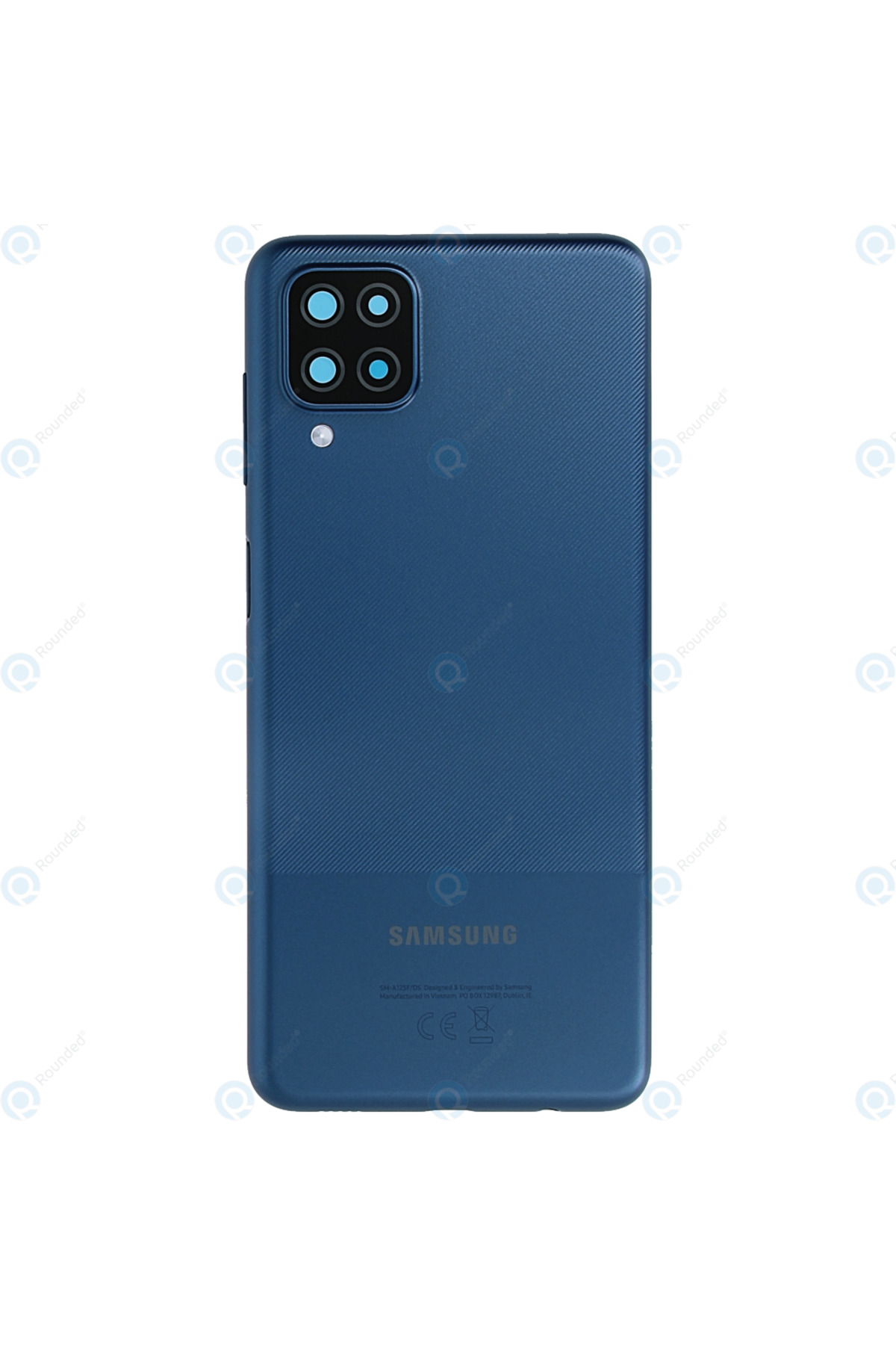 Samsung A12 Kasa Kapak + Yan Tuşlar SM-A125F LENS HARİÇ Mavi
