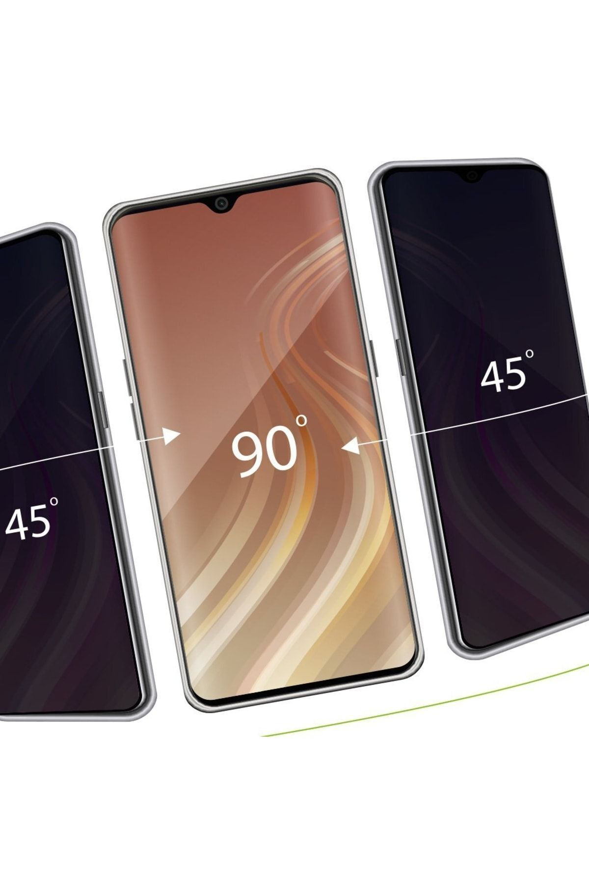 Samsung A13 / a23 UyumluEkran Koruyucu Cek-133 Privacy Ceramic Cl
