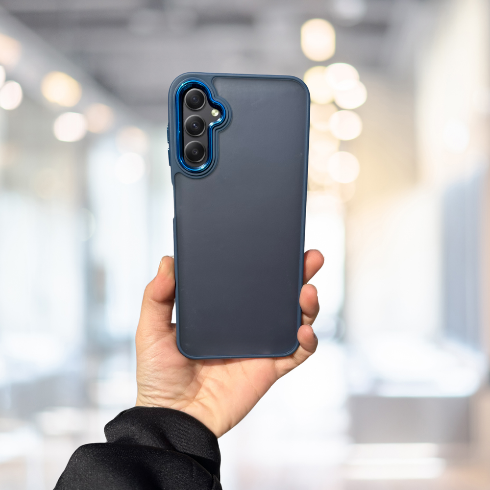 SAMSUNG A14  ARKASI BUZLU ŞEFFAF HASSAS DÜĞME KAMERA ÇIKINTILI SE