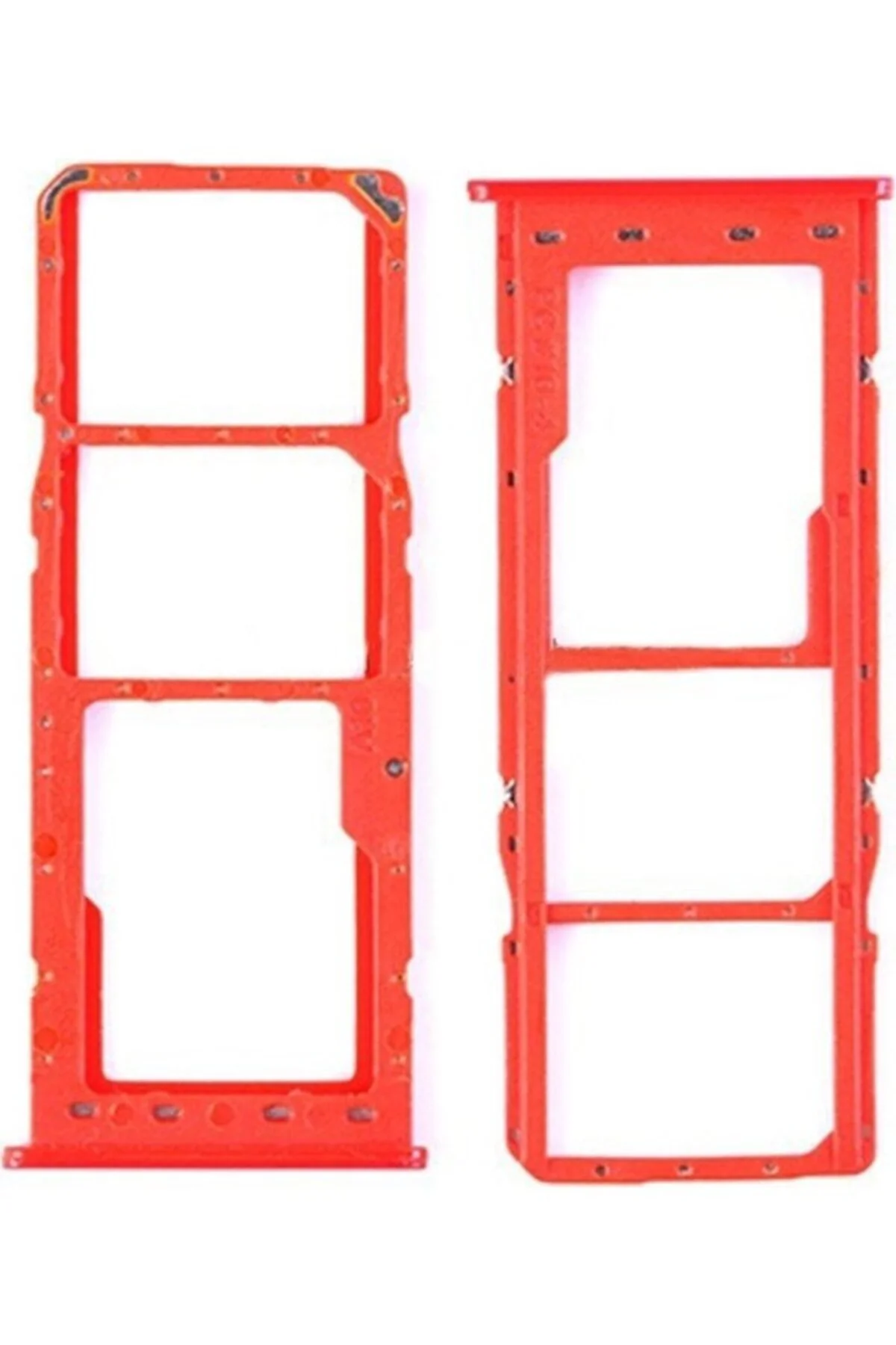 Samsung A20S Uyumlu Sim Kart Aparatı Sim Tepsisi Sim Kızağı Kırmızı