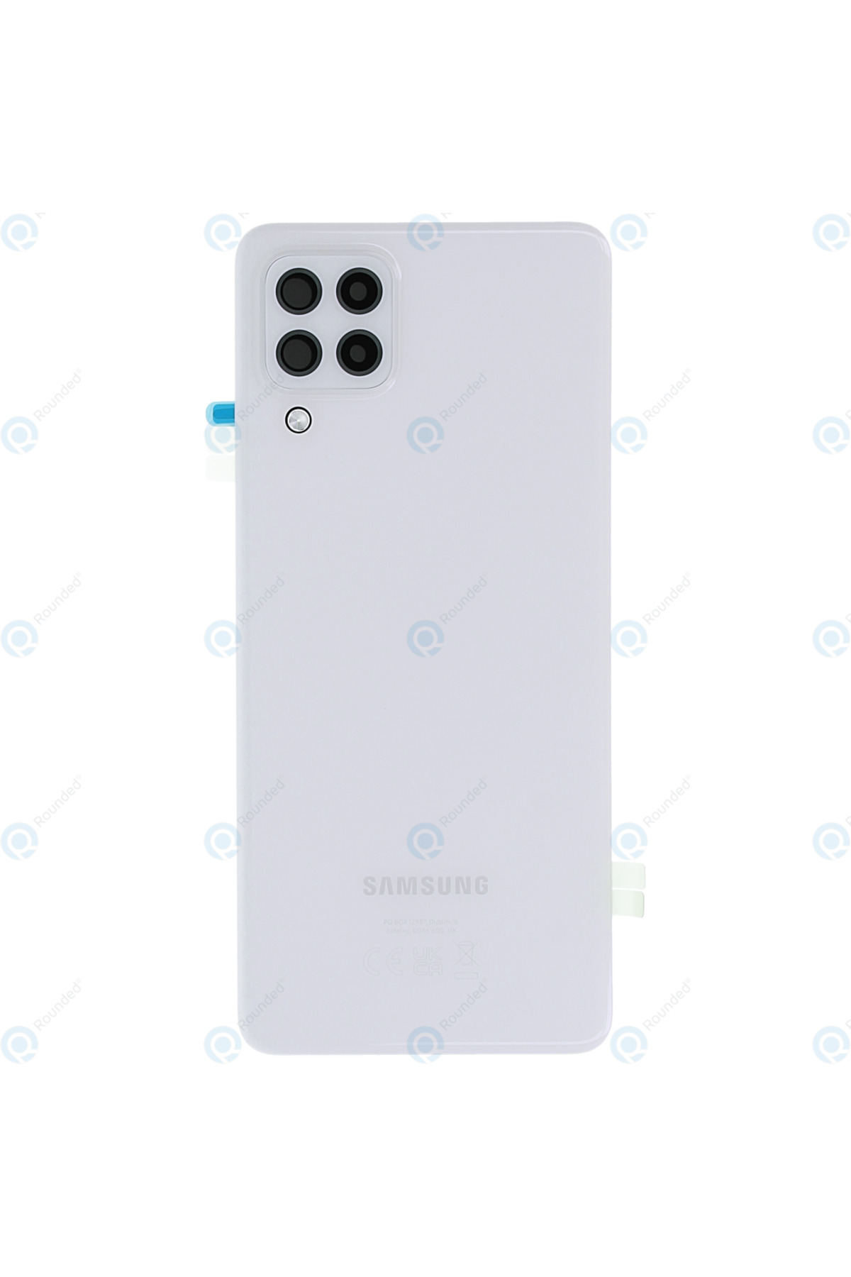 Samsung A22 4G Arka Pil Kapağı SM-A225F, LENS HARİÇ Beyaz