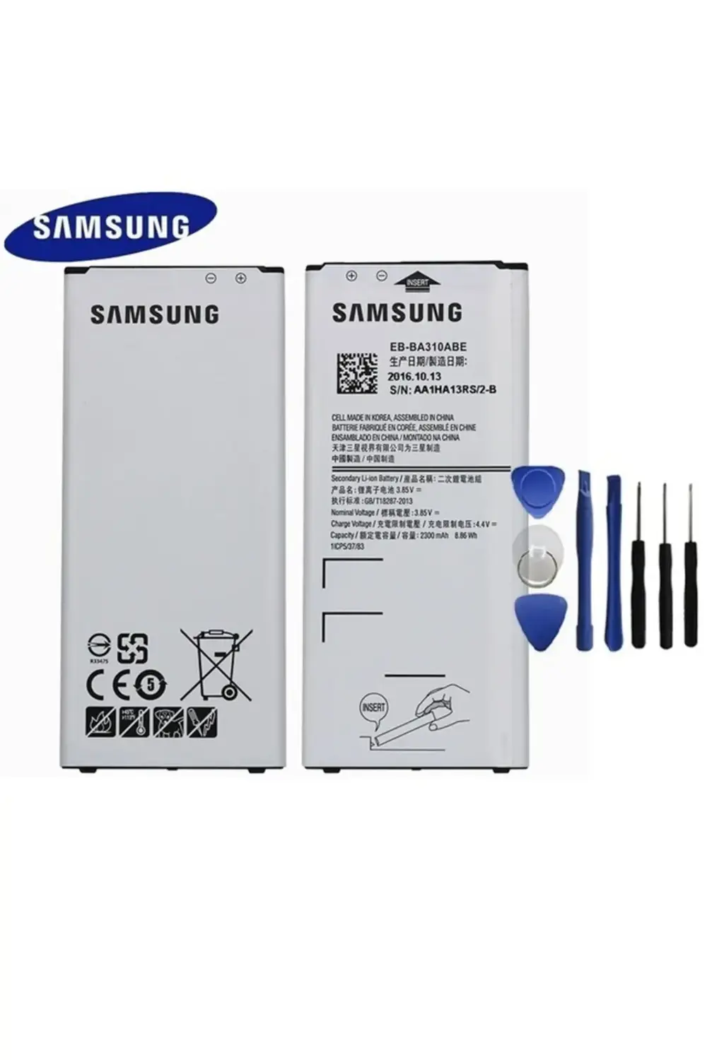 Samsung A3 A310 Pil Batarya Eb-ba310abe Tamir Seti