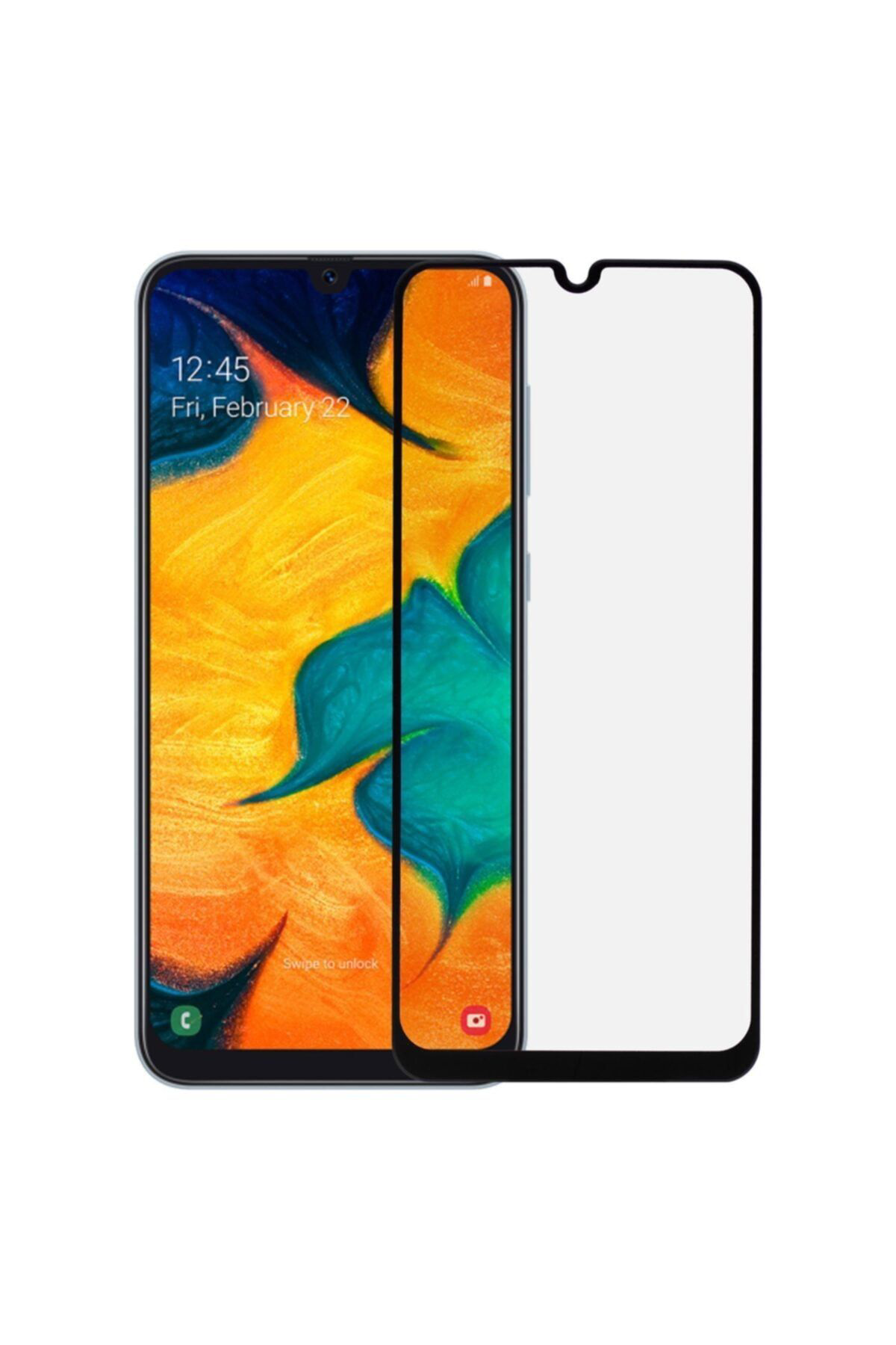 Samsung A30 Uyumlu Siyah Seramik Nano Ekran Koruyucu Tam Kaplayan