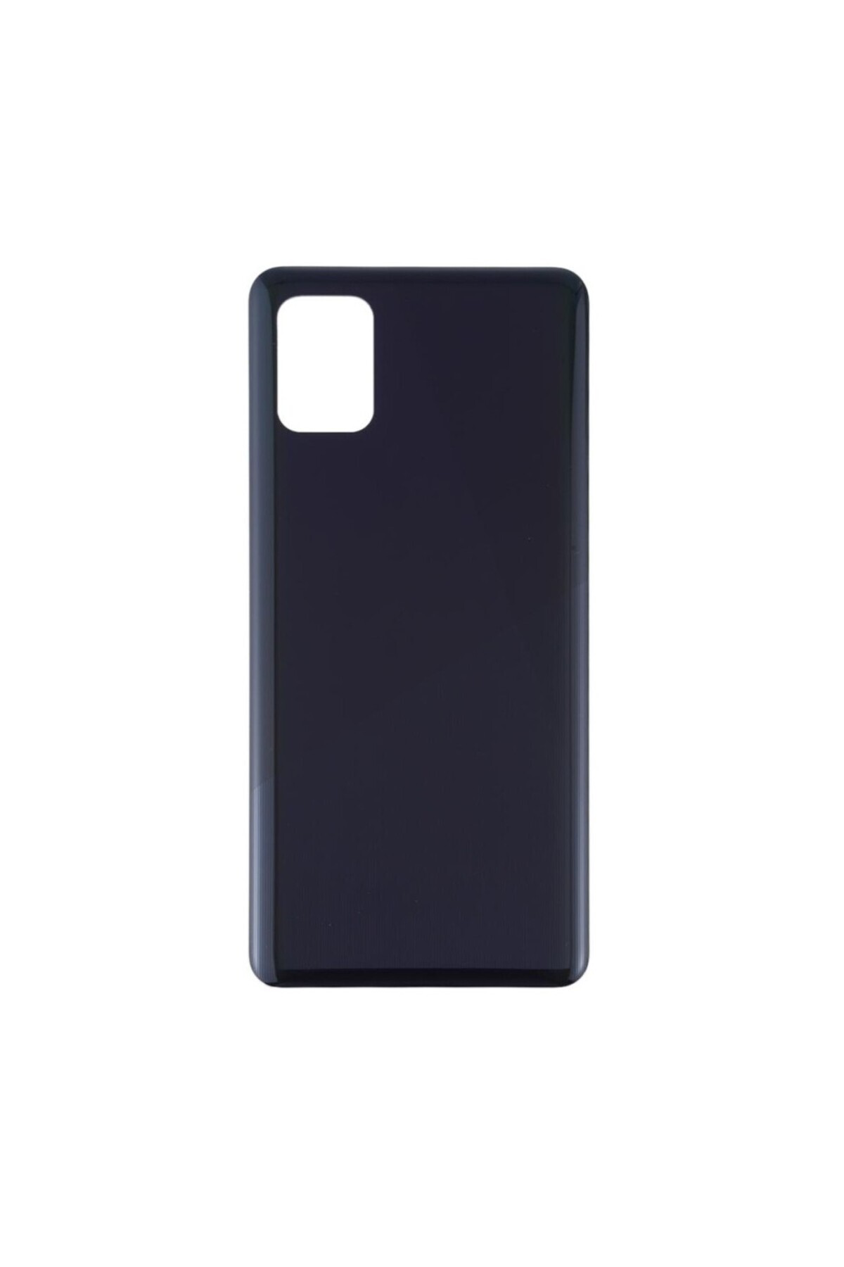 Samsung A31 Arka Pil Kapağı, LOGOLU, Lens Hariç Siyah