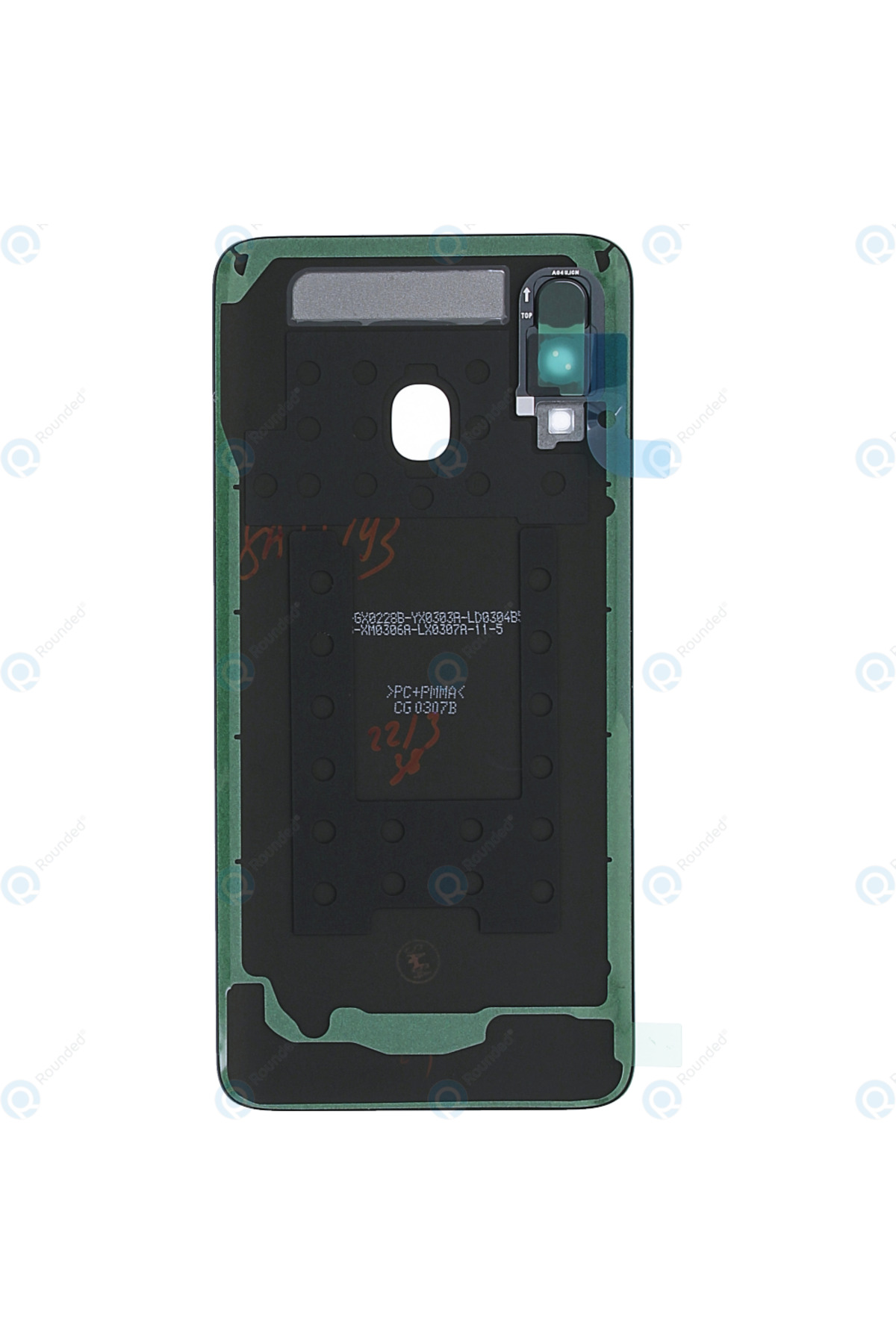 Samsung A40 Arka Pil Kapağı, LENS HARİÇ SM-A405F Siyah