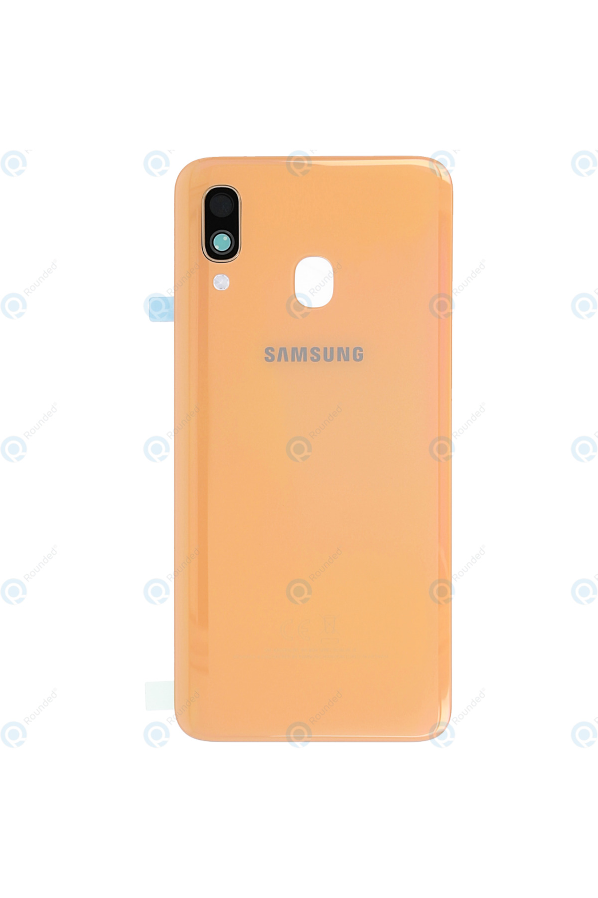 Samsung A40 Arka Pil Kapağı, LENS HARİÇ SM-A405F Mercan (Turuncu