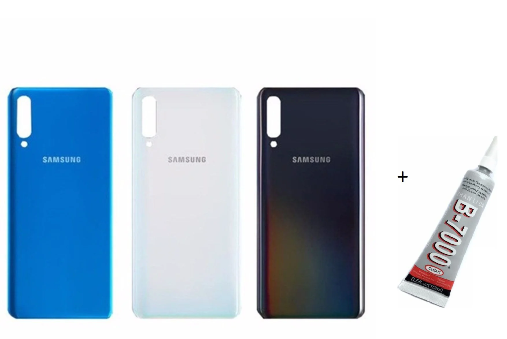 SAMSUNG A50 A505 Arka Batarya Pil Kapağı SİYAH (B7