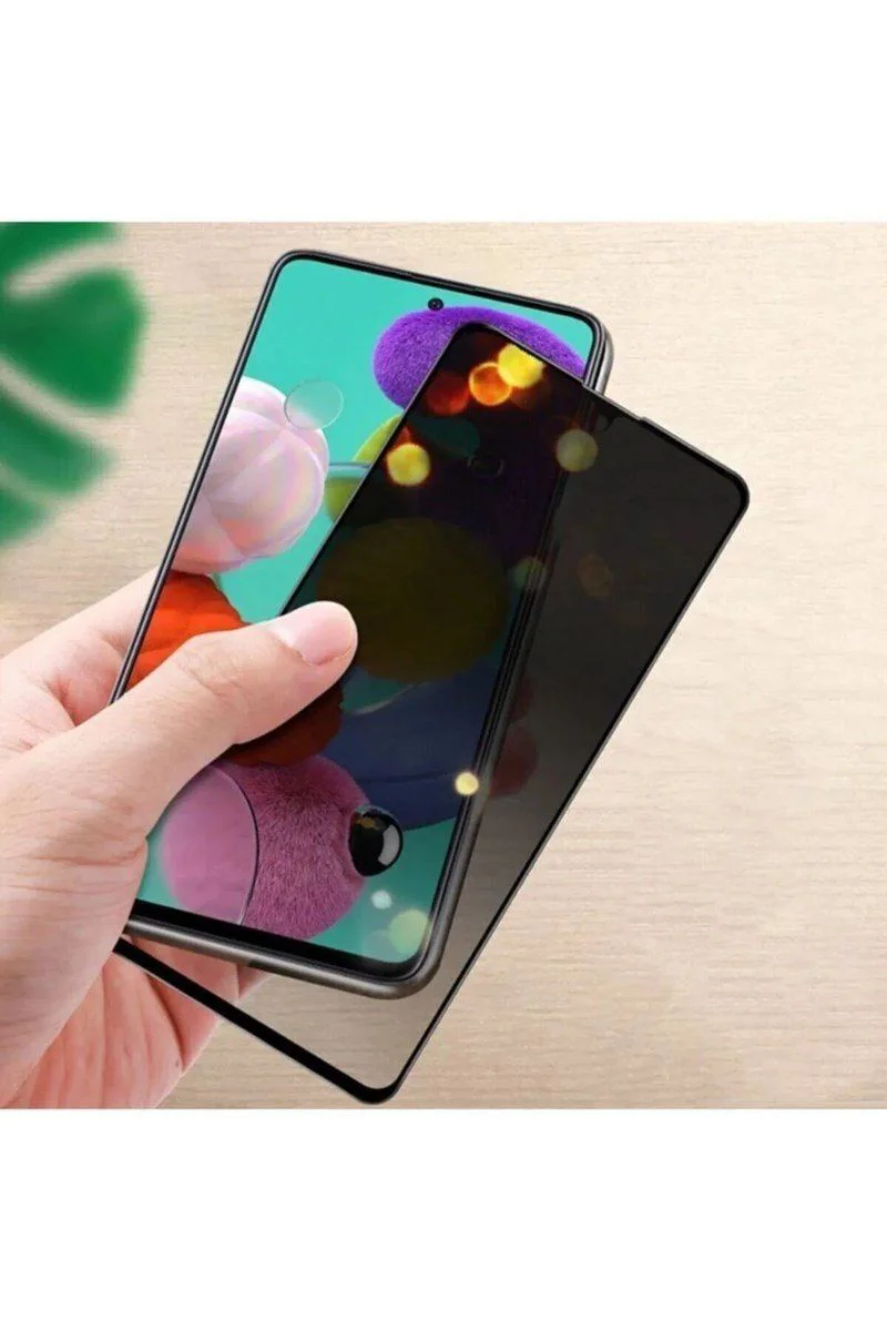 Samsung A51 ile Uyumlu Hayalet Ekran Koruyucu - Tam Kaplayan Kırılmaz Cam Seramik Gizli Ekran