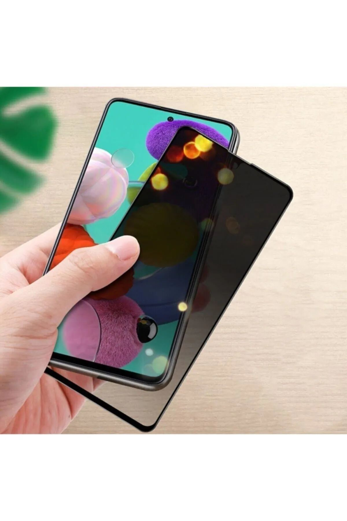 Samsung A52 Uyumlu Hayalet Ekran Gizli Tam Kaplayan Kırılmaz Cam 