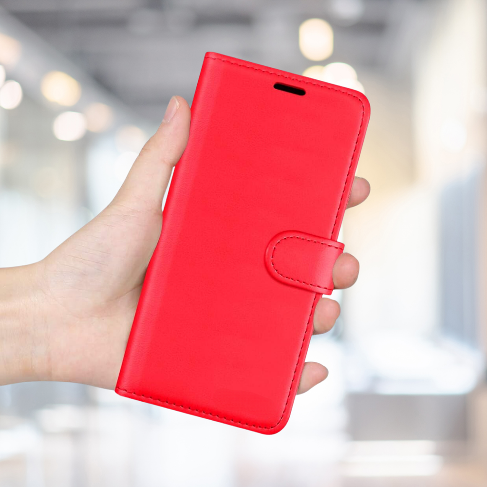 SAMSUNG A53  KARTLIKLI CÜZDAN KILIF (DELUXE WALLET CASE)  KIRMIZI