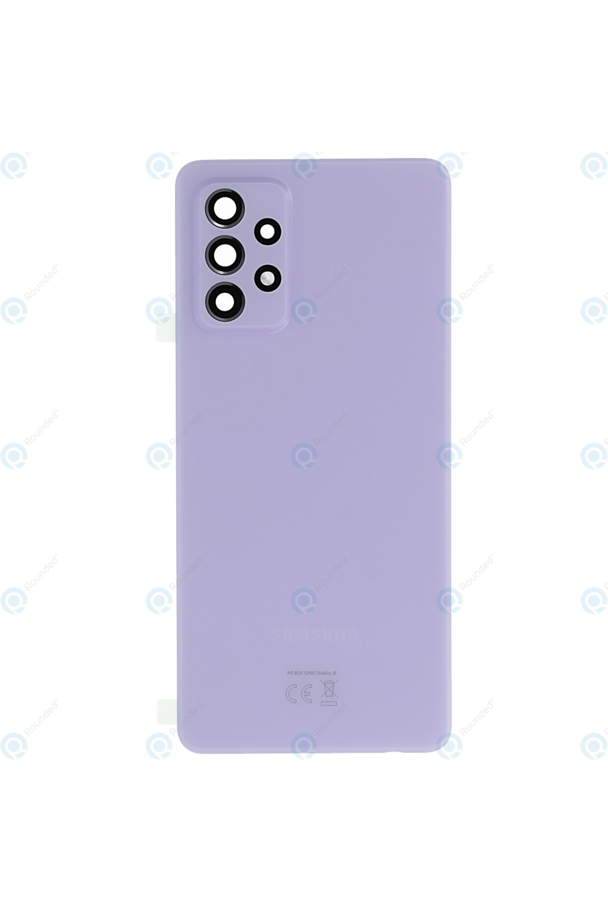 Samsung A72 Arka Pil Kapağı SM-A725F LENS HARİÇ Eflatun