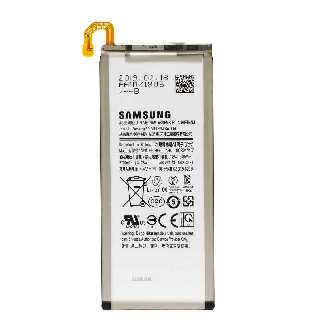 Samsung A8 Star-A9 Star Pil Batarya Sm-G885F- Eb-Bg885Abu Samsung A8 Star-A9 Star Pil Batarya Sm-G885F- Eb-Bg885Abu
