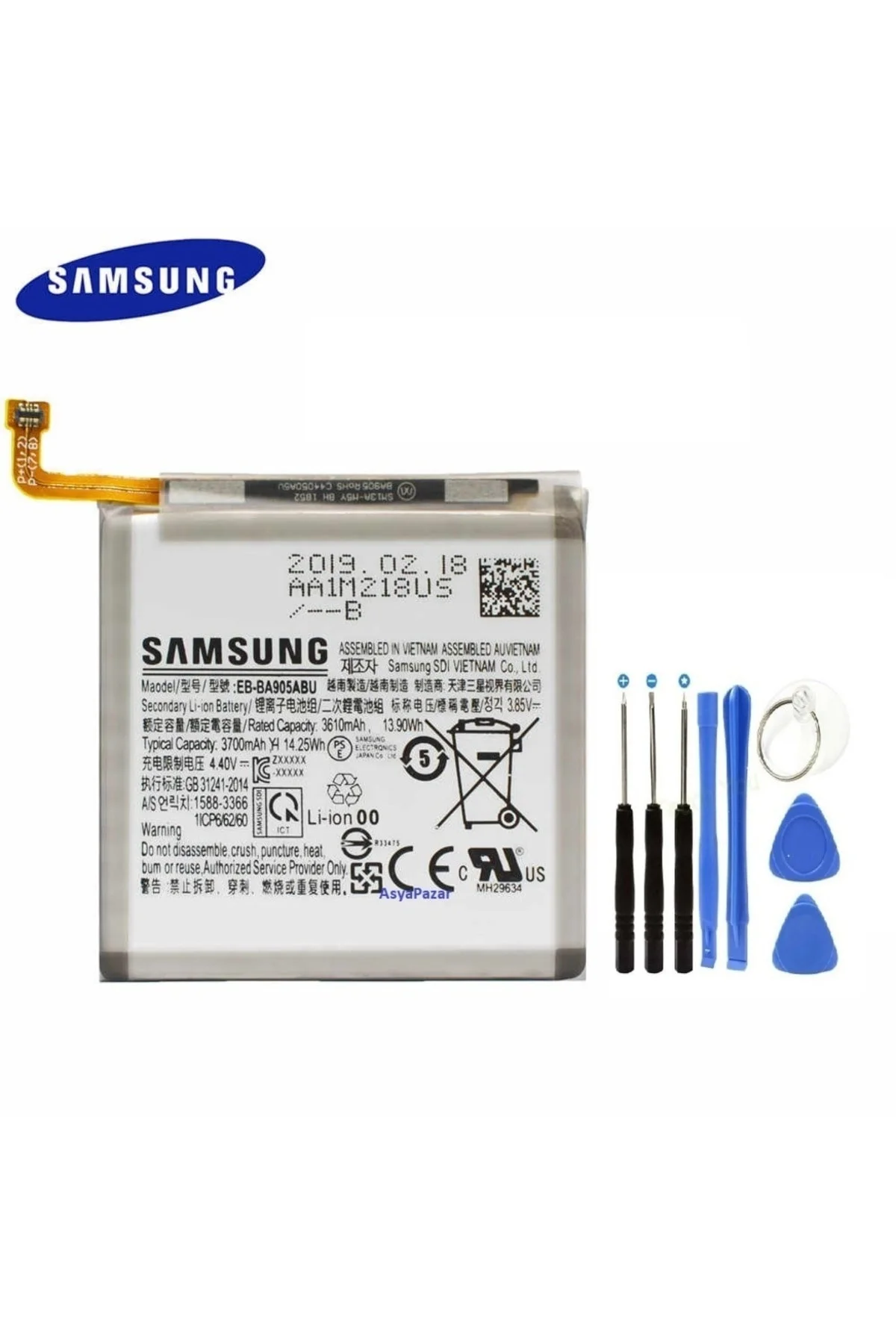 Samsung A90 Pil Batarya Eb-Ba905Abu ve Tamir Seti 3700 Mah