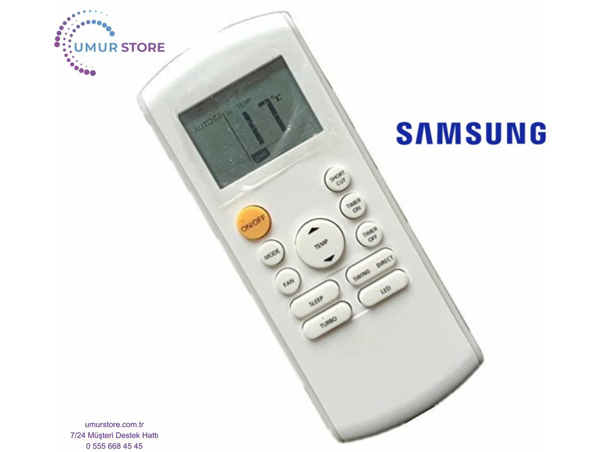 Samsung AR12TXHQBWK/SK Uyumlu Klima Kumandası Samsung AR12TXHQBWK/SK Uyumlu Klima Kumandası