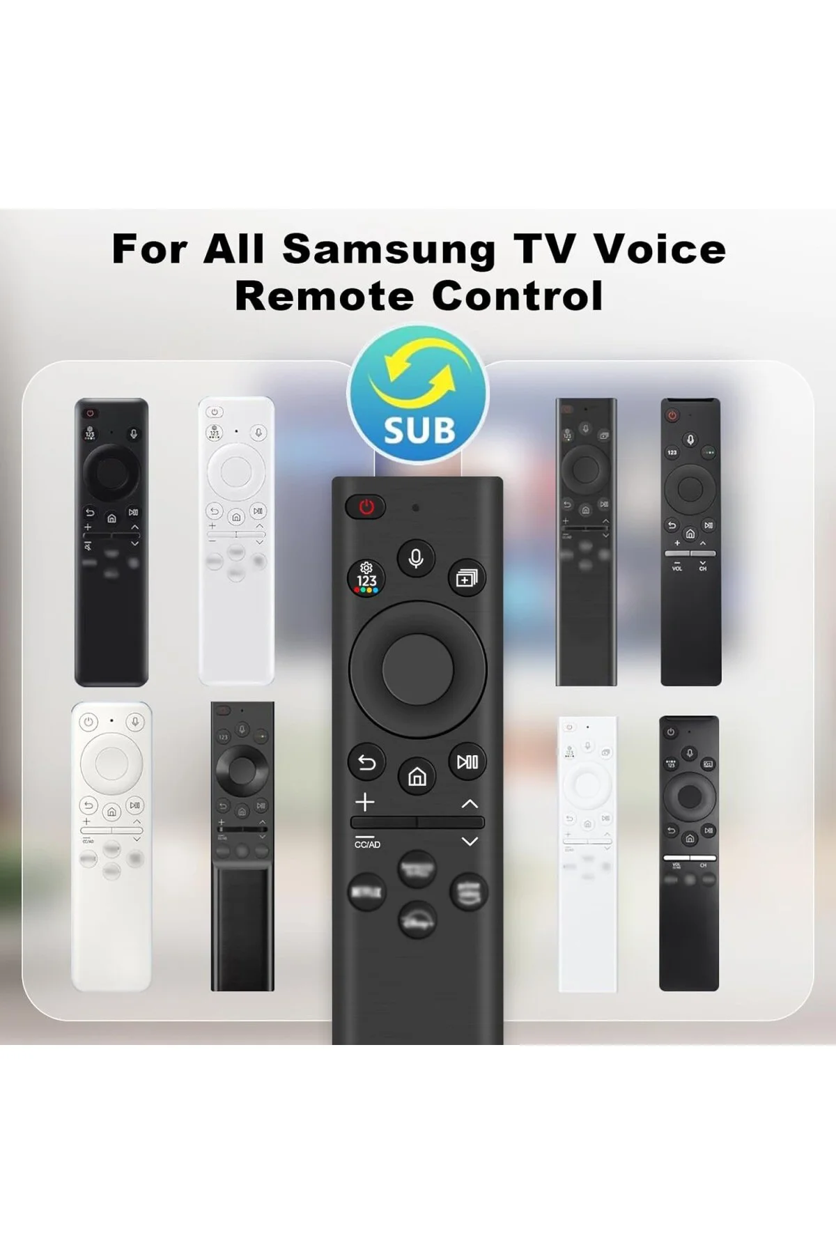 Samsung, BN59-01385A için yedek uzaktan kumanda, sesli kumanda ve çoklu uyumluluk, Samsung 2021-2