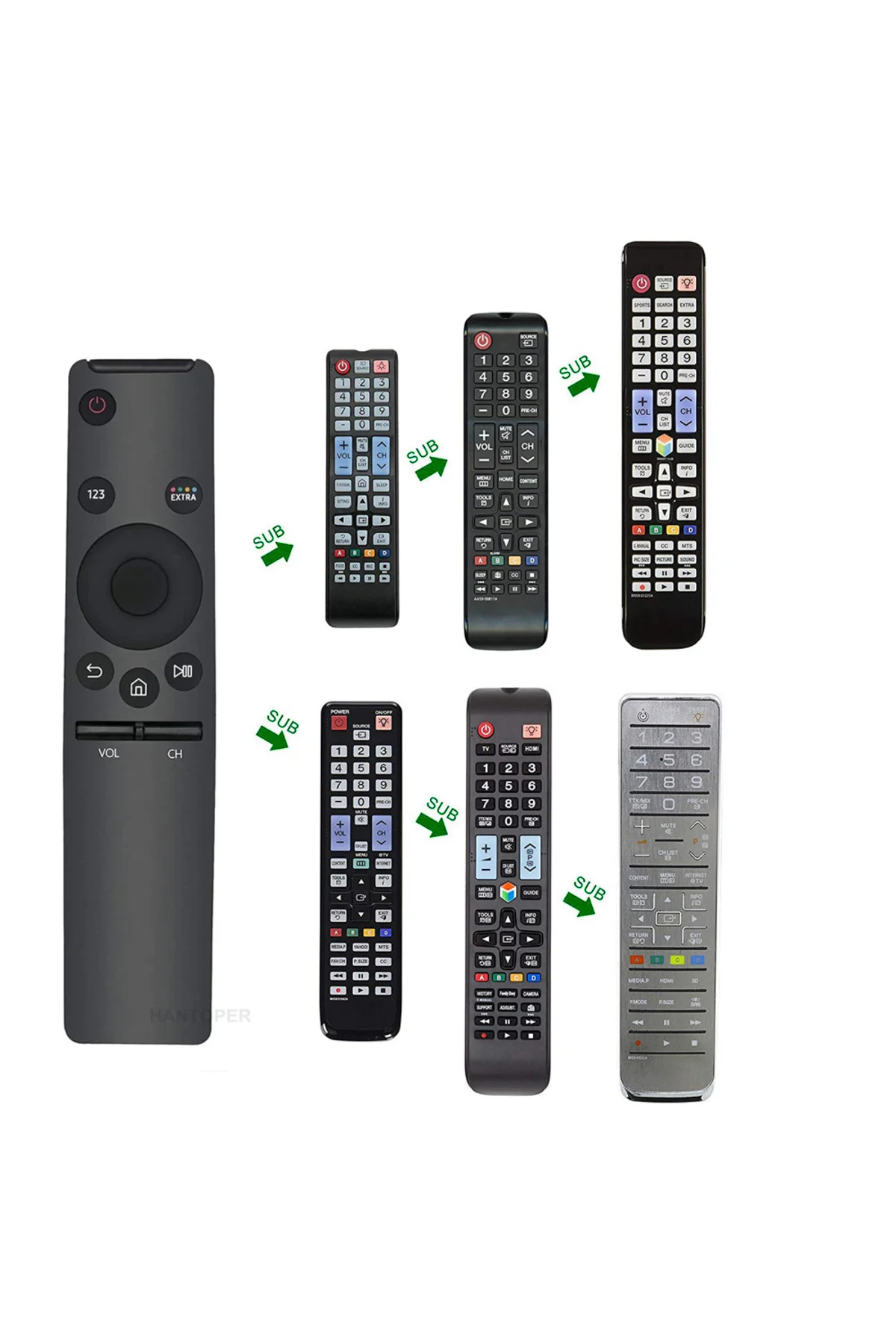 Samsung Bütün Smart Led lcd Tv televizyon Kumandası