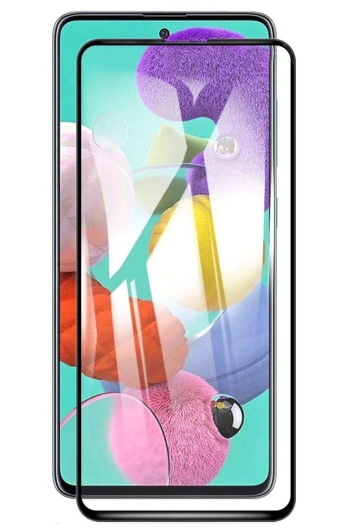 Samsung Galaxy M51 Uyumlu 5d Full Tam Kaplayan Kırılmaz Cam Ekran